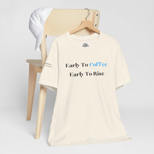 Fitness T-Shirt - Early To Coffee Workout - OFFEEBRE