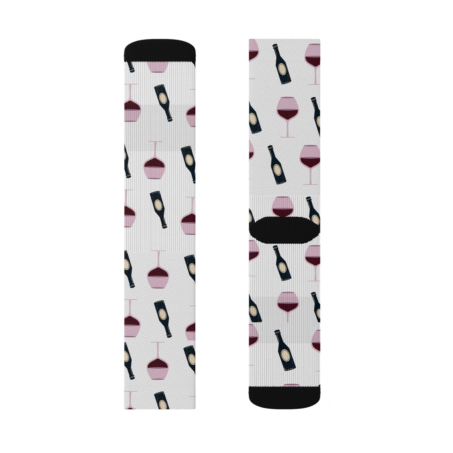 A Glass of Wine Saves a Day Socks - COFFEEBRE