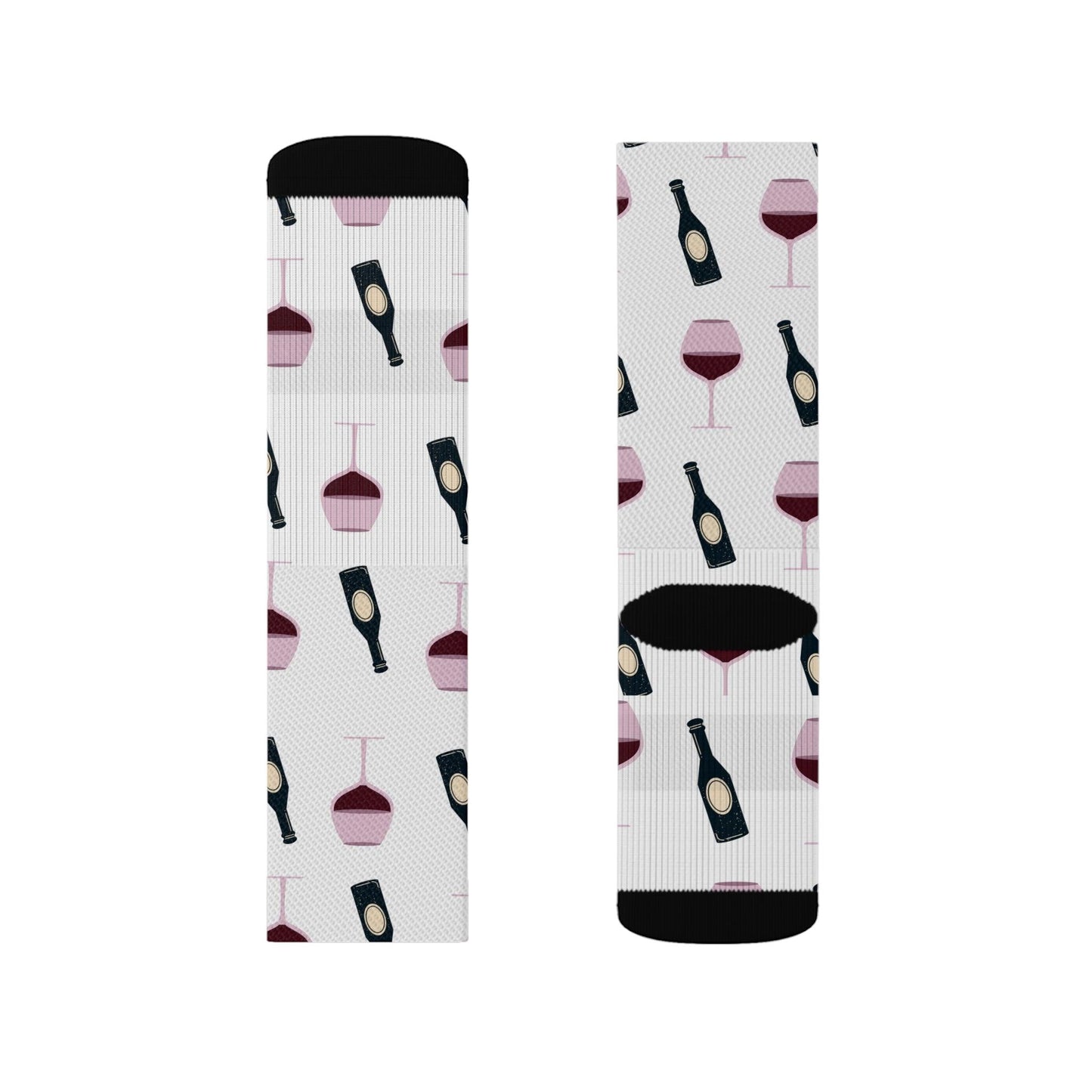 A Glass of Wine Saves a Day Socks - COFFEEBRE