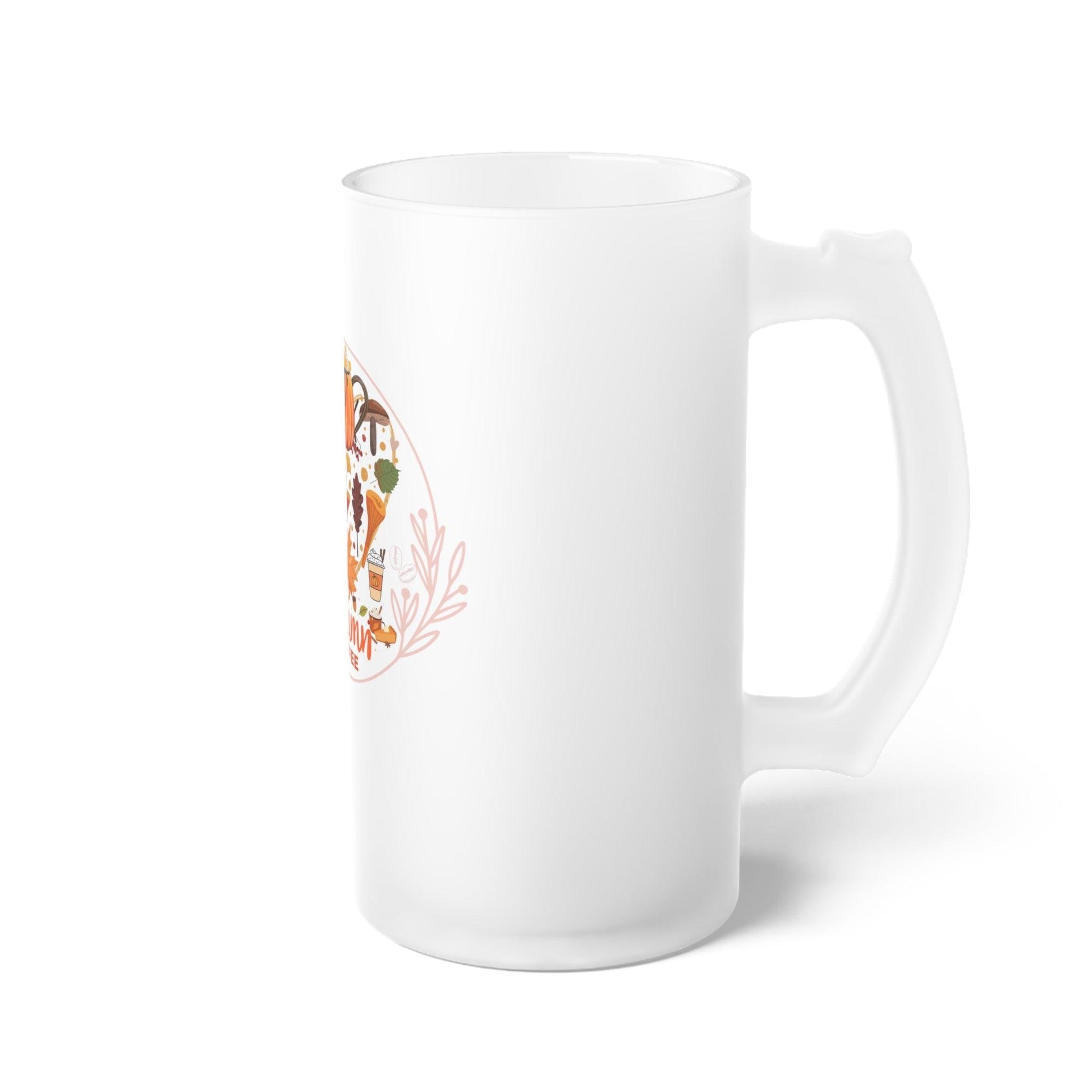 Autumn Frosted Glass Latte Mug - COFFEEBRE