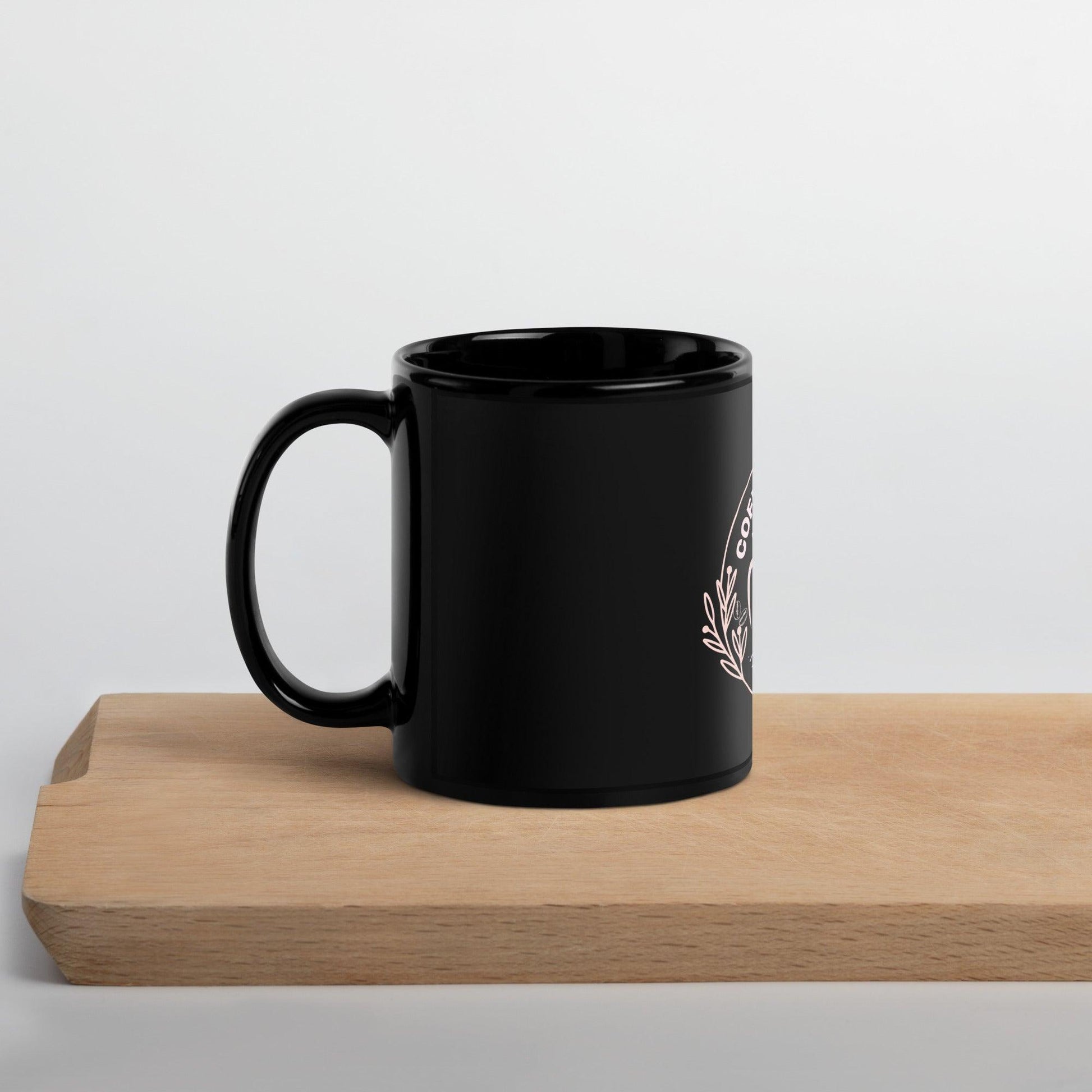 Black Glossy Coffee Mug For Coffee Drinker - COFFEEBRE