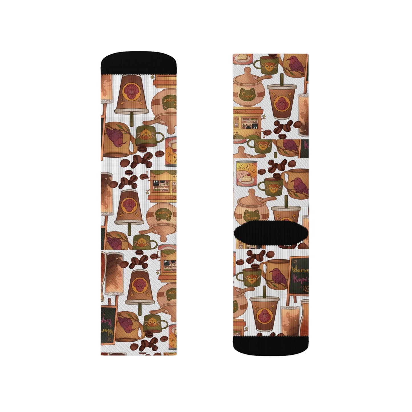 Cappuccino and Latte Mug Socks - COFFEEBRE