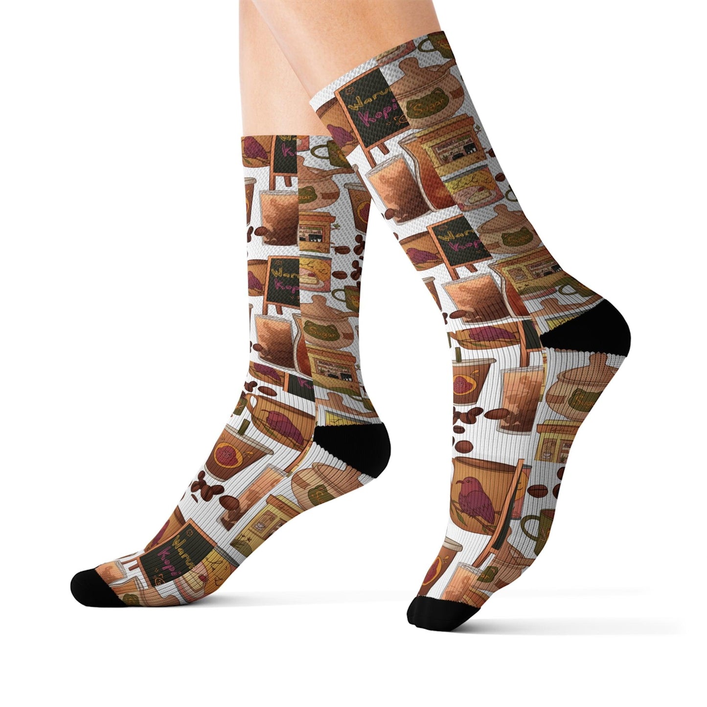 Cappuccino and Latte Mug Socks - COFFEEBRE