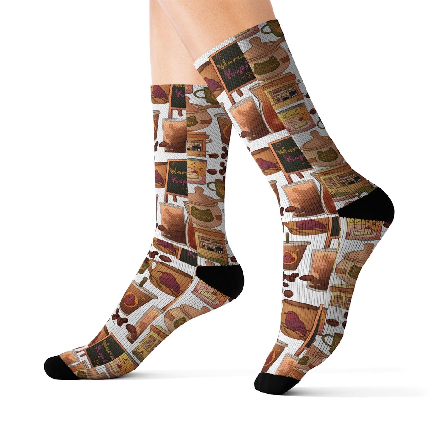 Cappuccino and Latte Mug Socks - COFFEEBRE