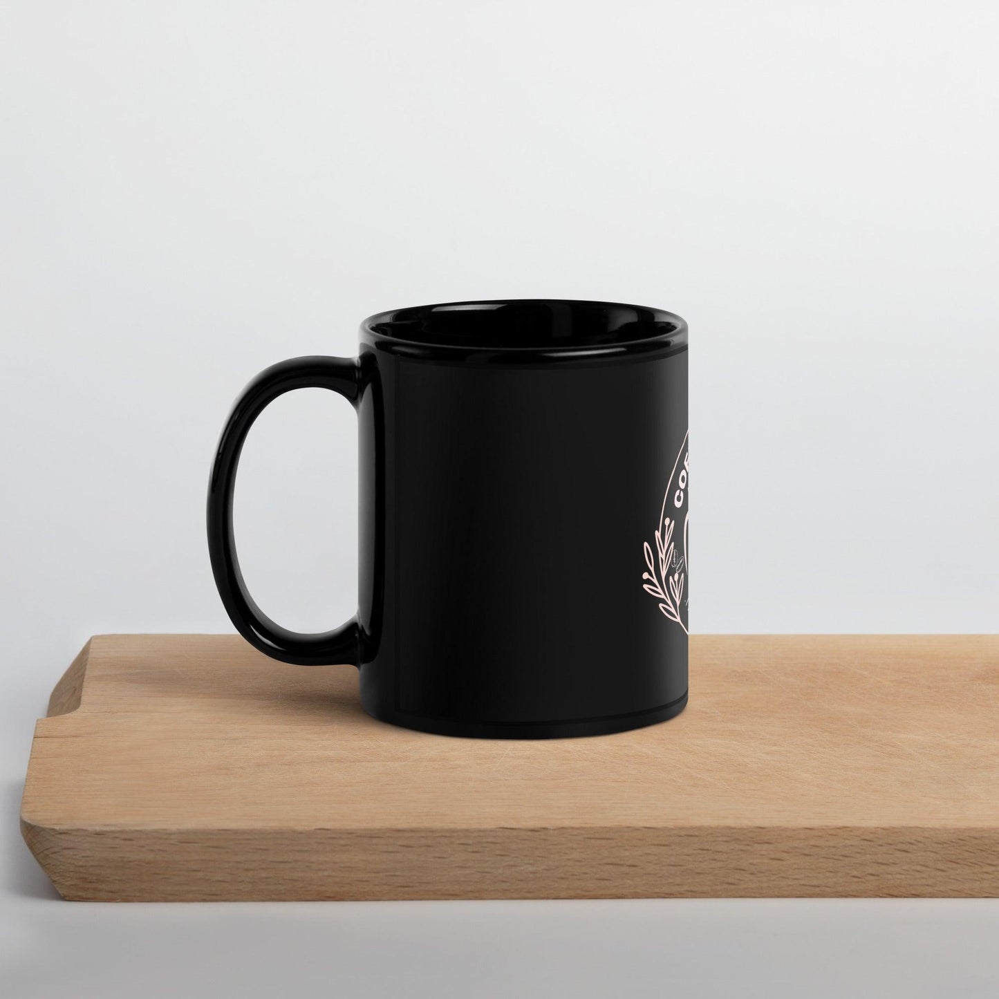 Coffee and Chill Black Glossy Mug Gift - COFFEEBRE