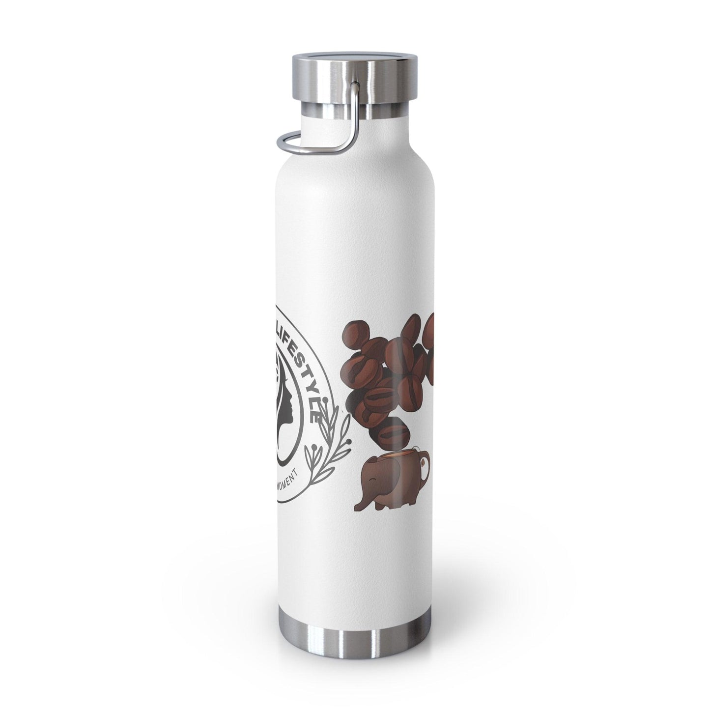 Coffee Bean Travel Copper Vacuum Insulated Bottle, 22oz - COFFEEBRE