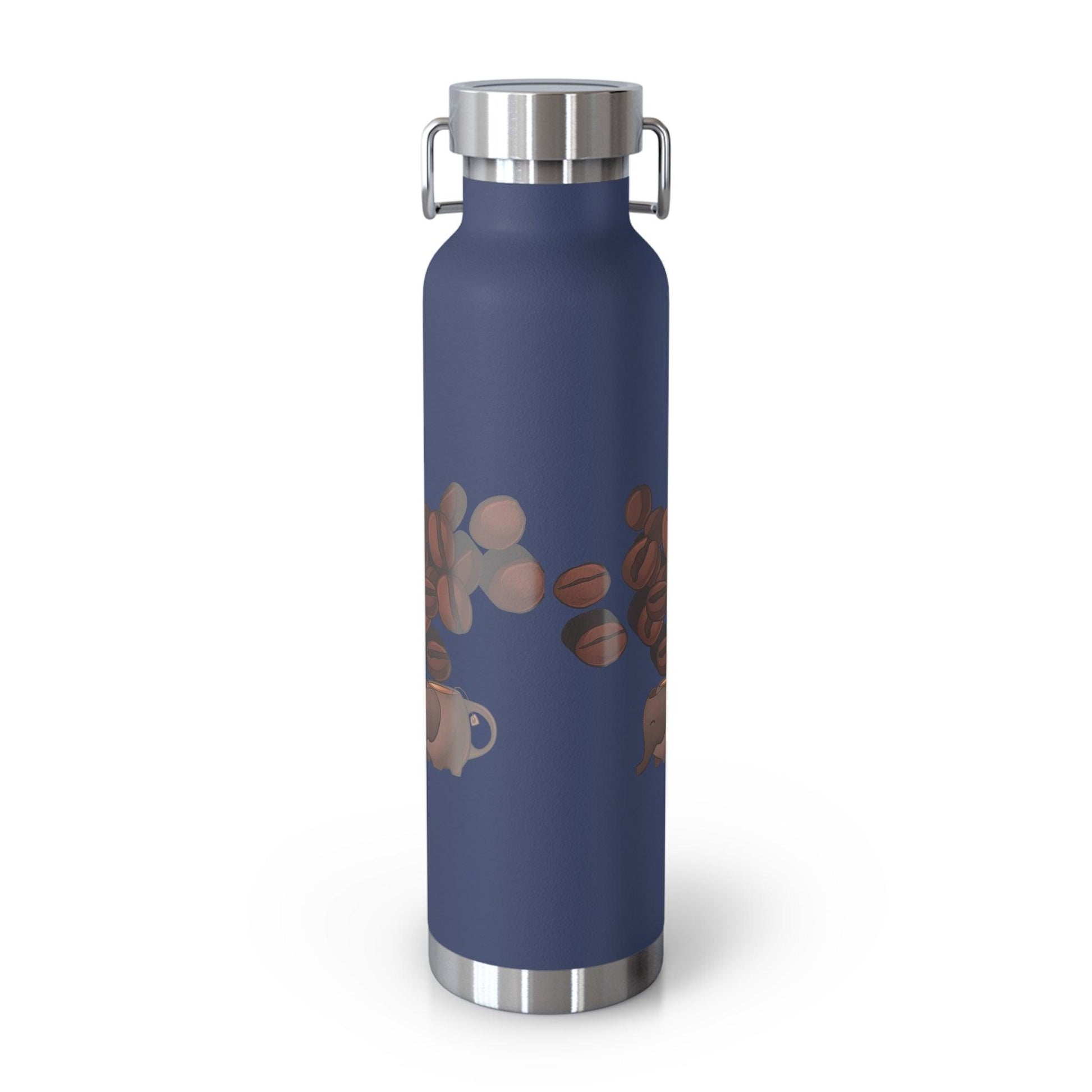 Coffee Bean Travel Copper Vacuum Insulated Bottle, 22oz - COFFEEBRE