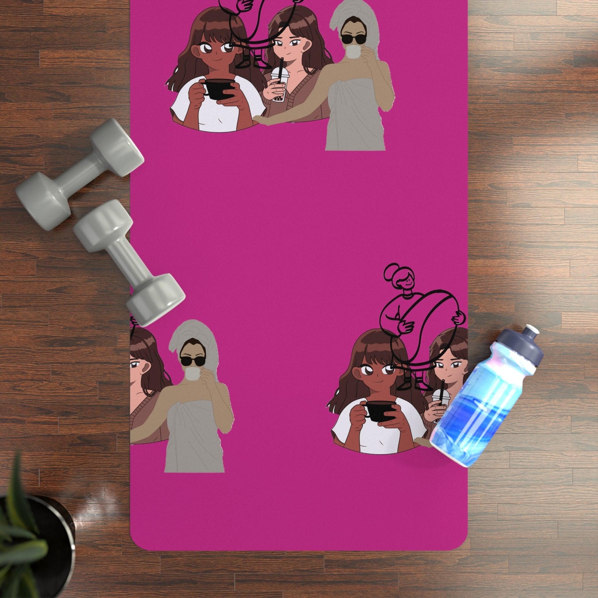 Coffee Lovers Pilates Rubber Yoga Mat - COFFEEBRE