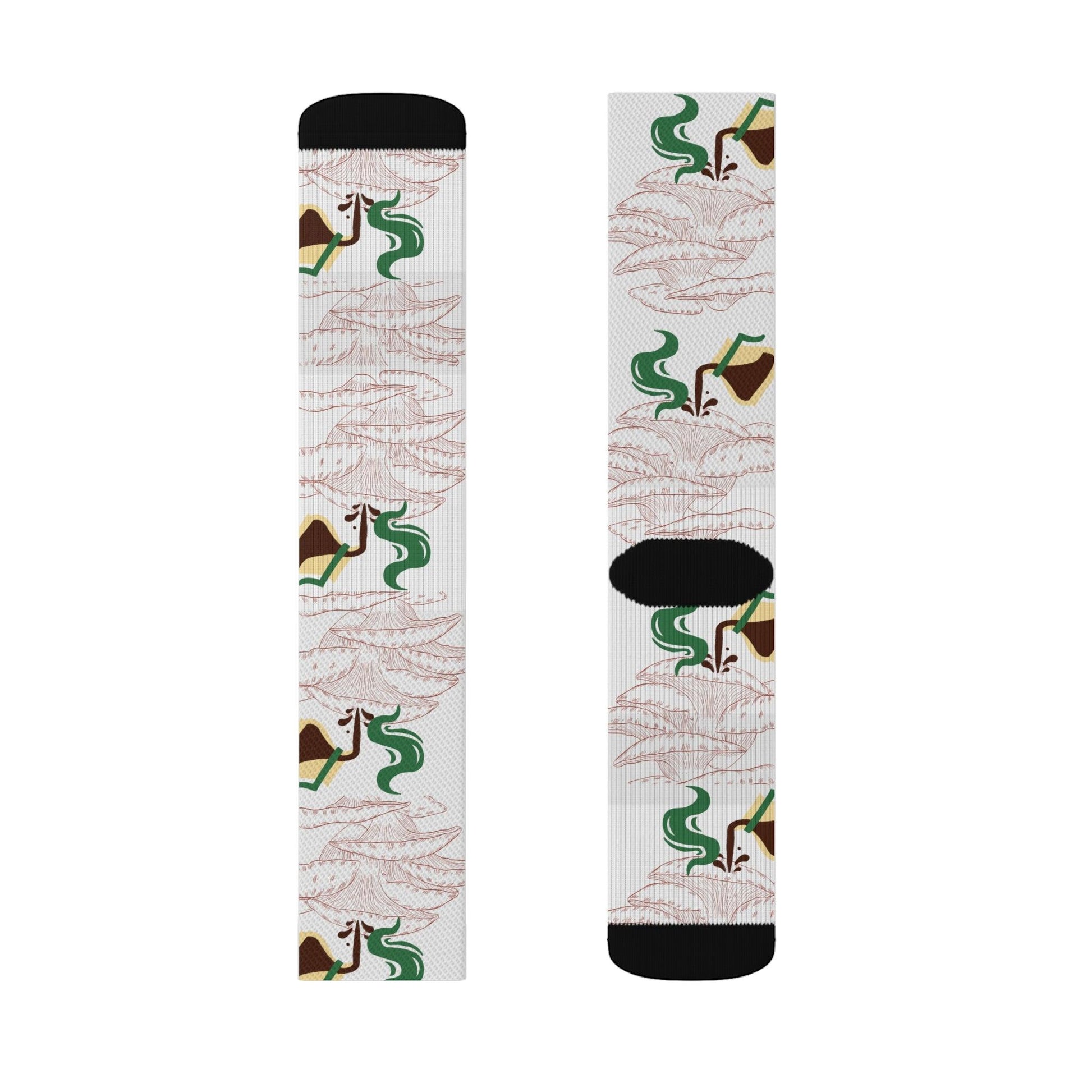 Coffee Mushroom Garden Socks - COFFEEBRE