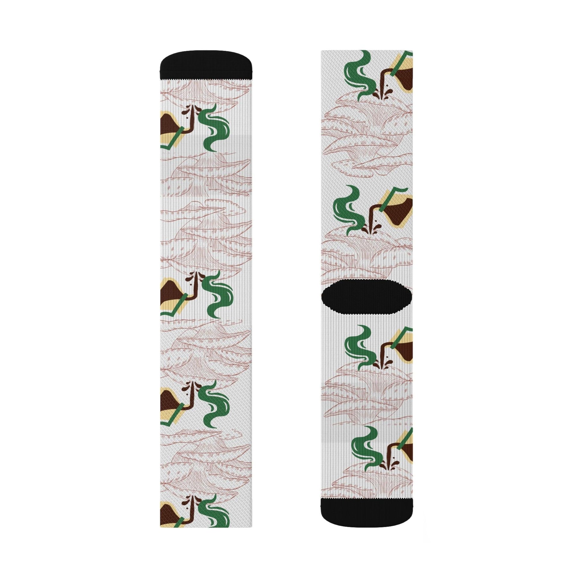 Coffee Mushroom Garden Socks - COFFEEBRE