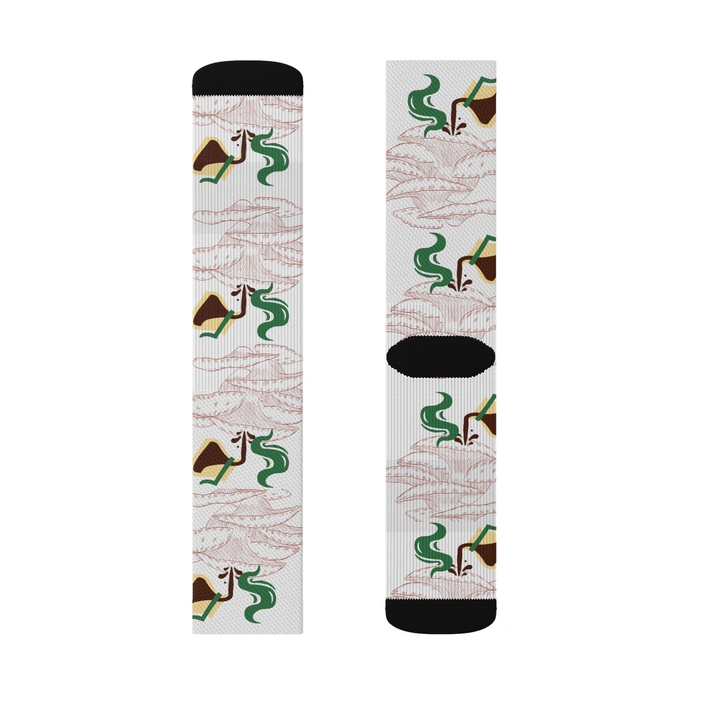 Coffee Mushroom Garden Socks - COFFEEBRE