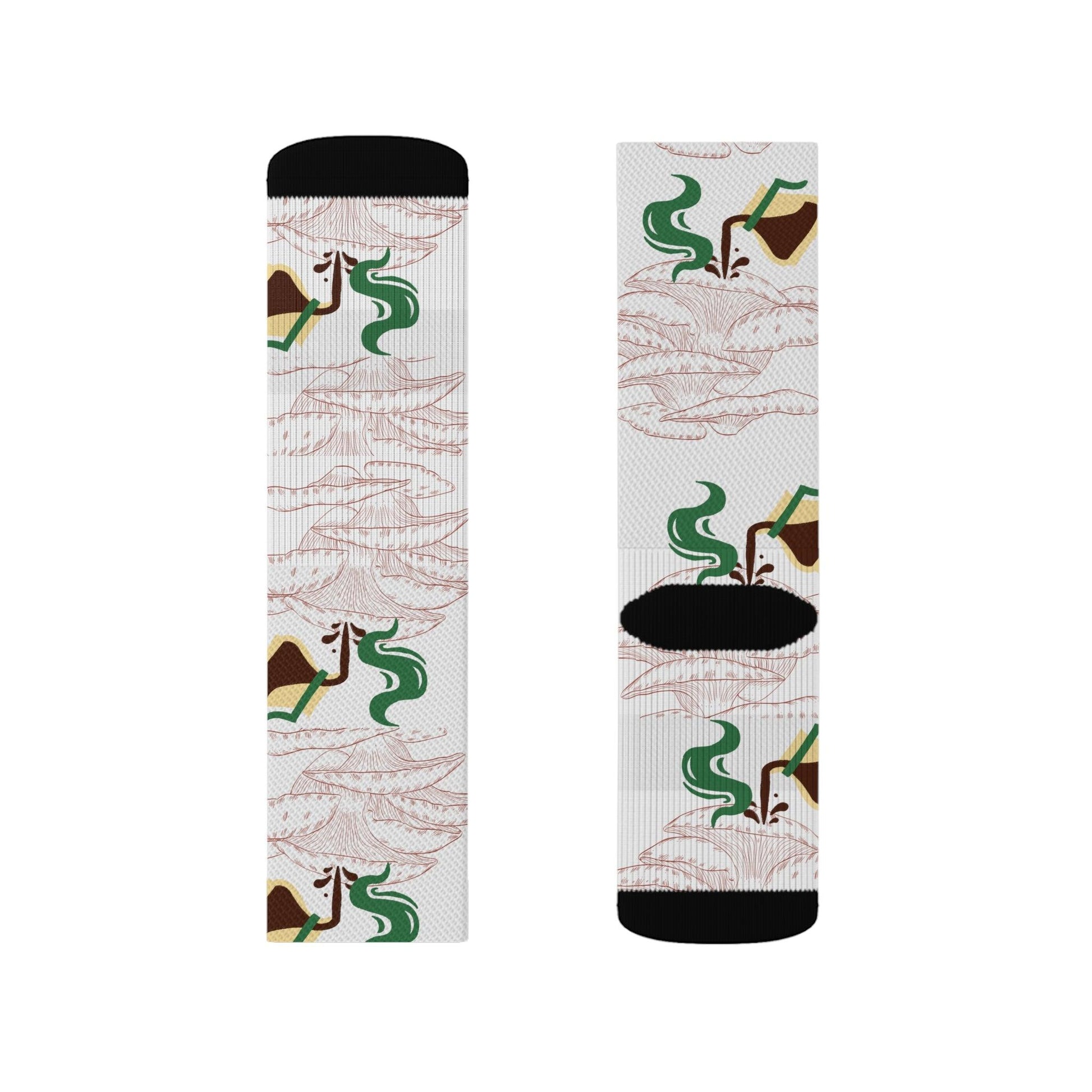 Coffee Mushroom Garden Socks - COFFEEBRE