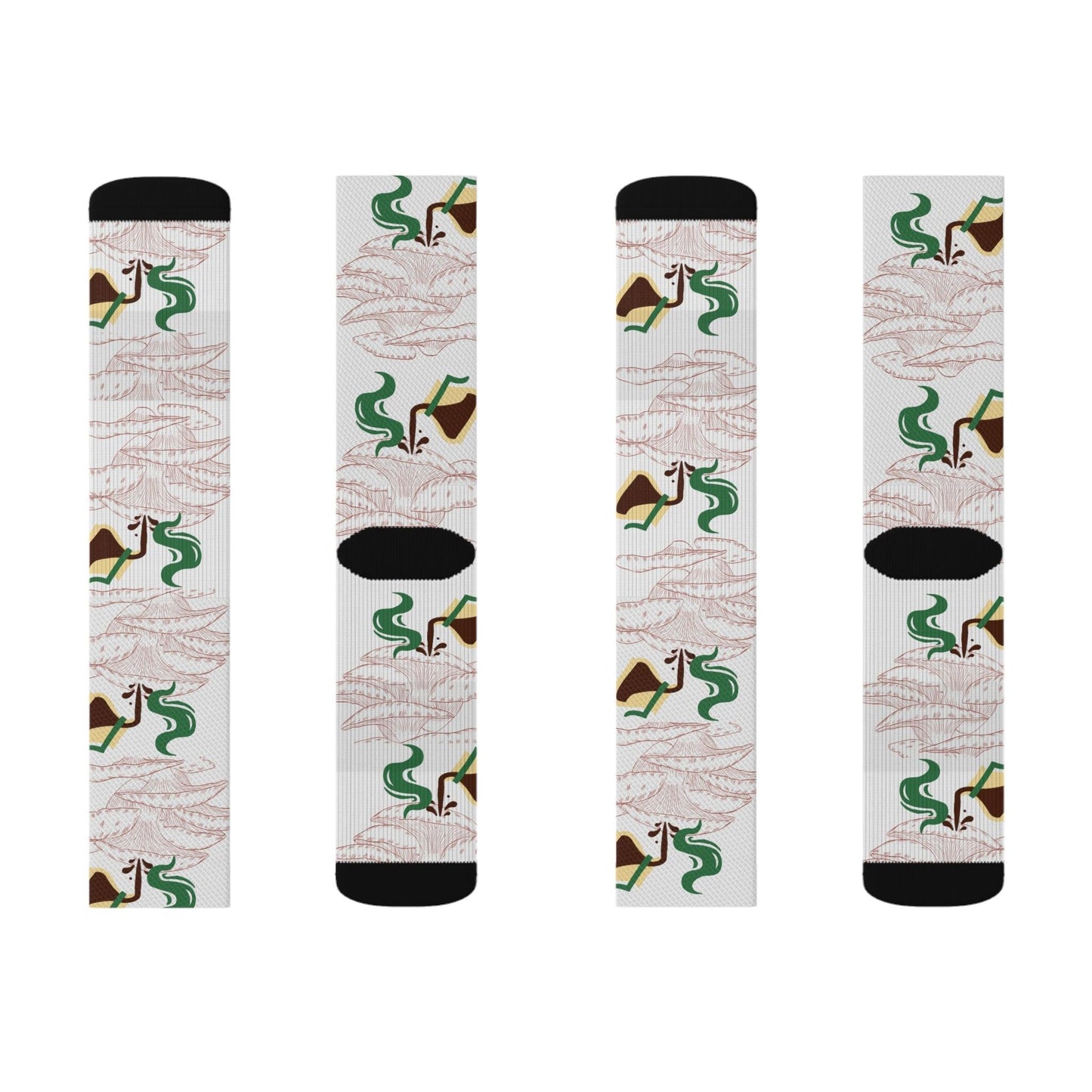 Coffee Mushroom Garden Socks - COFFEEBRE