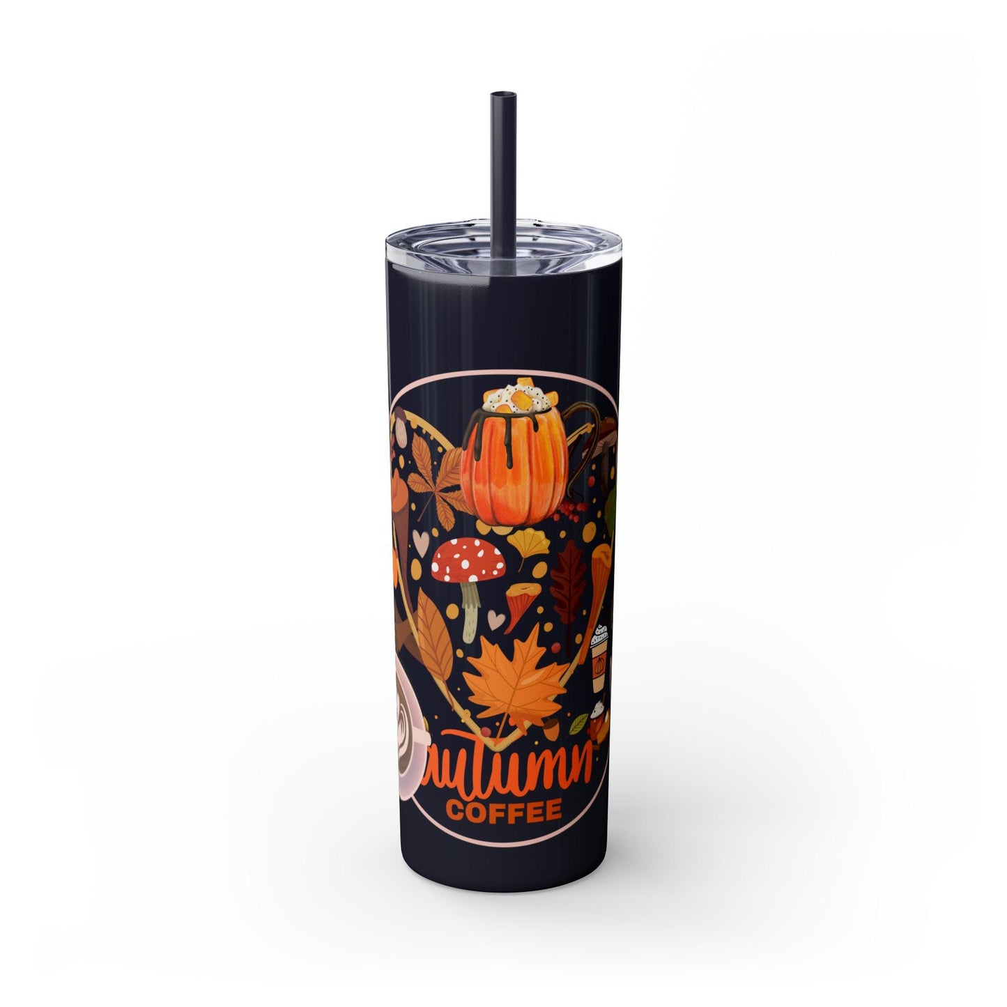 Coffeebre Autumn Skinny Tumbler with Straw, 20oz - COFFEEBRE