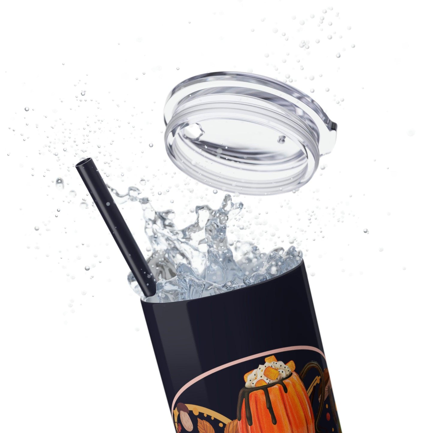 Coffeebre Autumn Skinny Tumbler with Straw, 20oz - COFFEEBRE