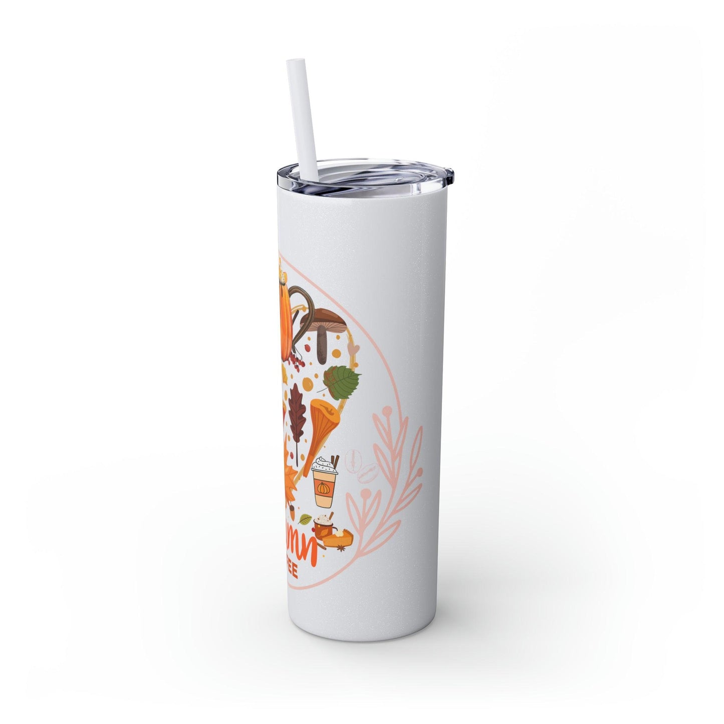 Coffeebre Autumn Skinny Tumbler with Straw, 20oz - COFFEEBRE