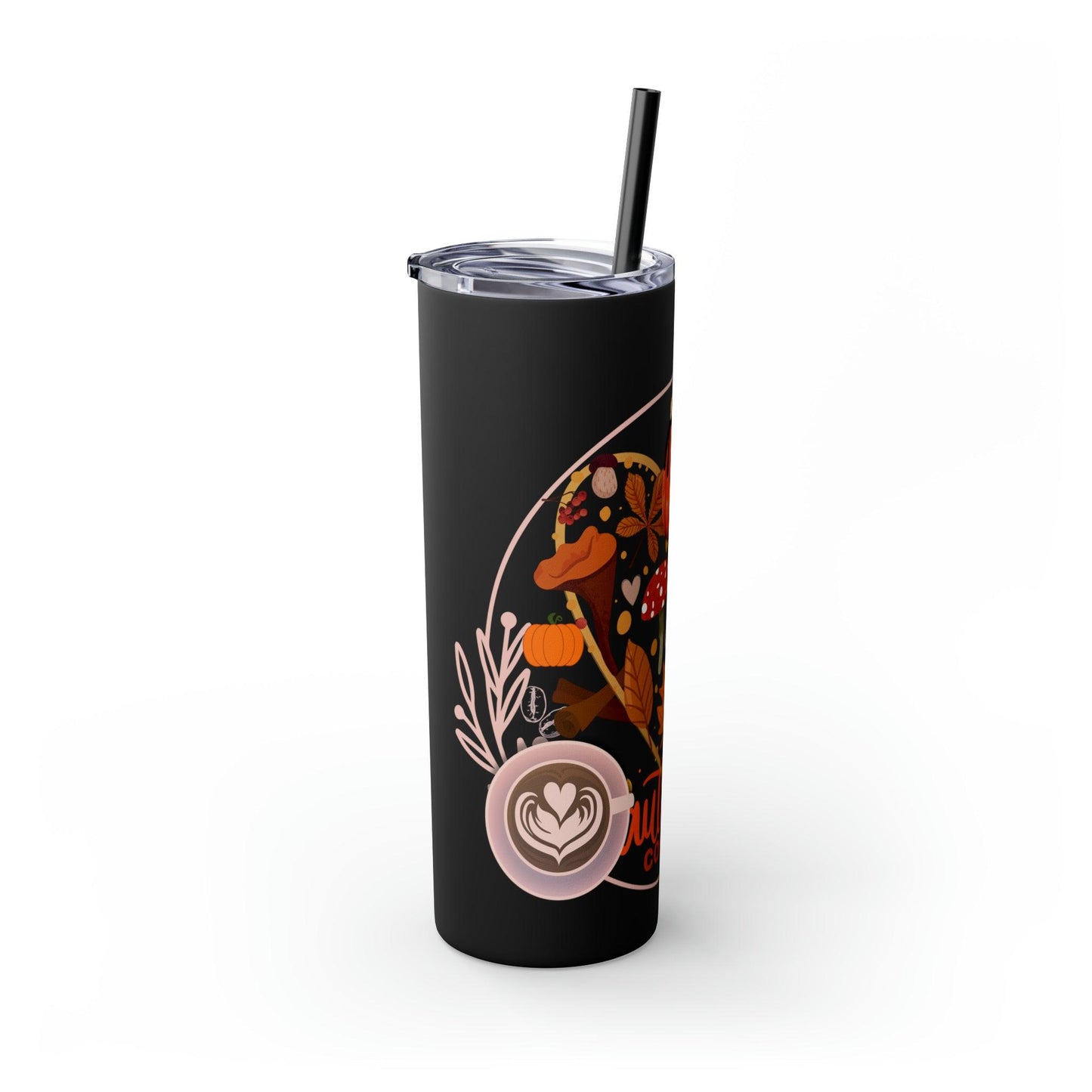 Coffeebre Autumn Skinny Tumbler with Straw, 20oz - COFFEEBRE