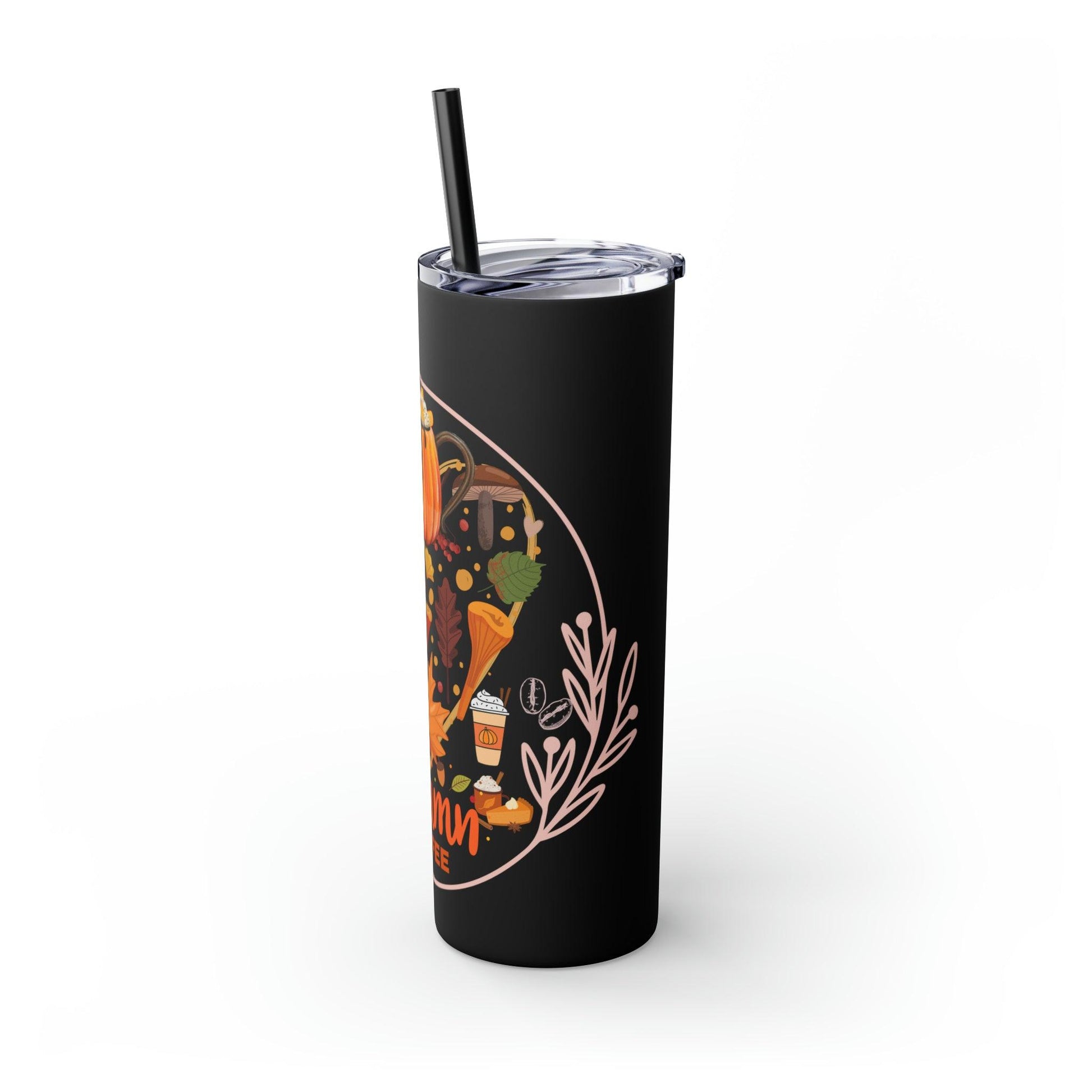 Coffeebre Autumn Skinny Tumbler with Straw, 20oz - COFFEEBRE