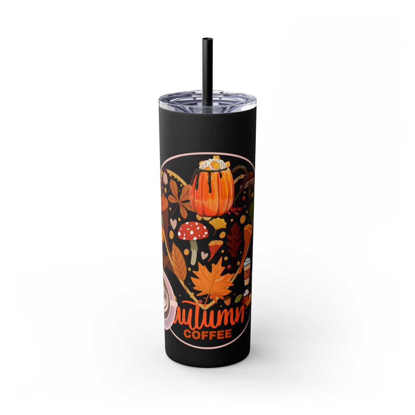 Coffeebre Autumn Skinny Tumbler with Straw, 20oz - COFFEEBRE