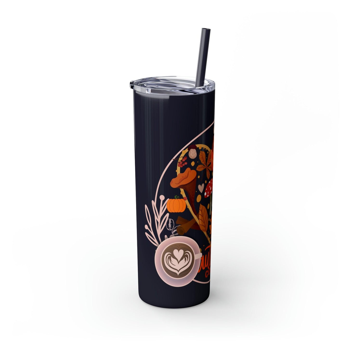 Coffeebre Autumn Skinny Tumbler with Straw, 20oz - COFFEEBRE