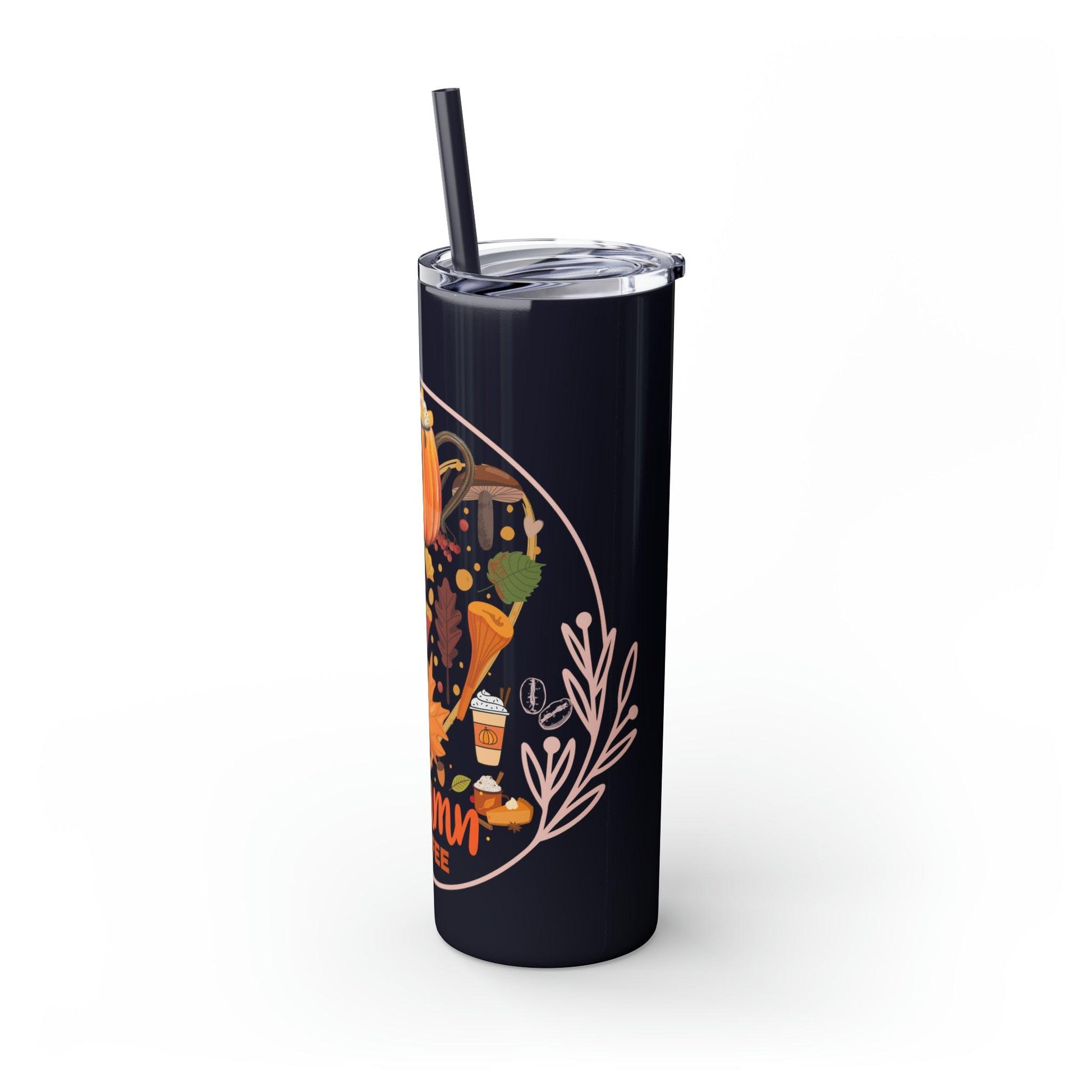 Coffeebre Autumn Skinny Tumbler with Straw, 20oz - COFFEEBRE