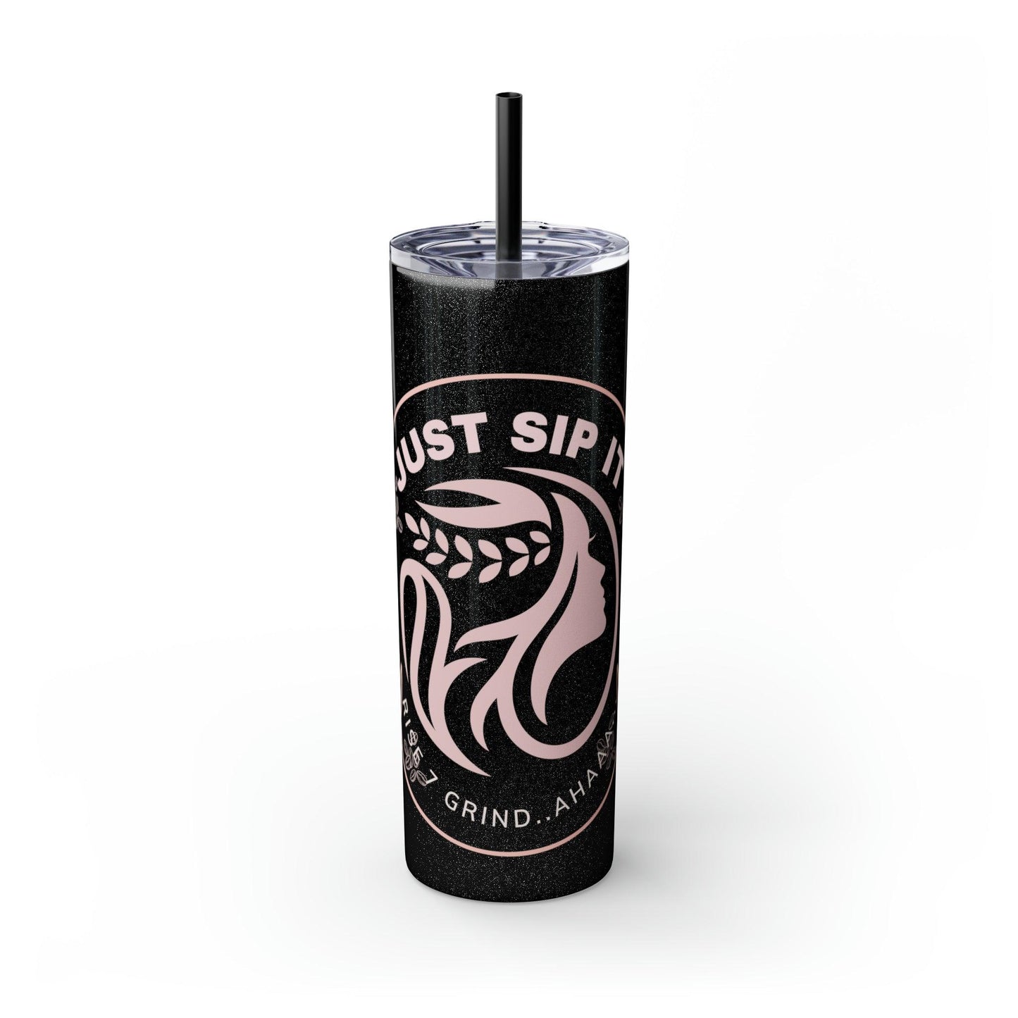 Coffeebre Just Sip It Skinny Tumbler with Straw, 20oz - COFFEEBRE