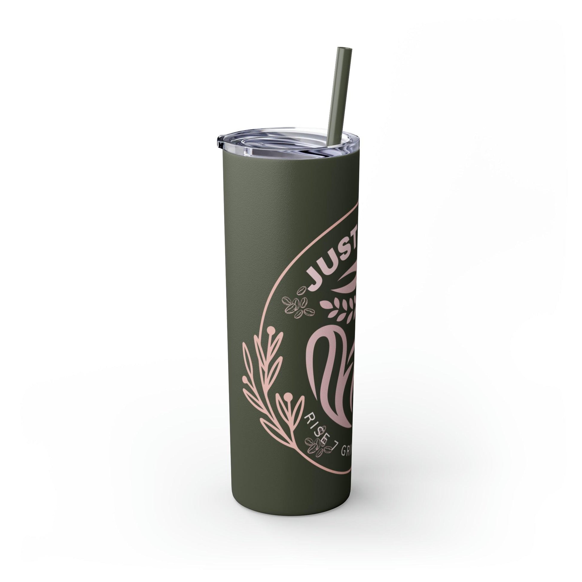 Coffeebre Just Sip It Skinny Tumbler with Straw, 20oz - COFFEEBRE