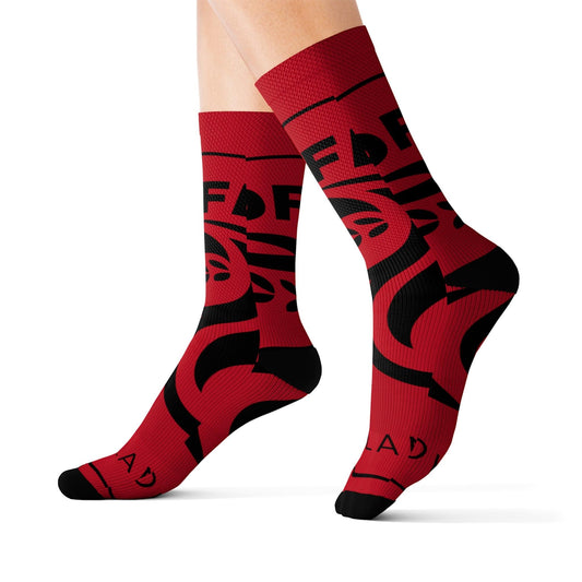 Coffeebre Lifestyle Dark Red Socks - COFFEEBRE