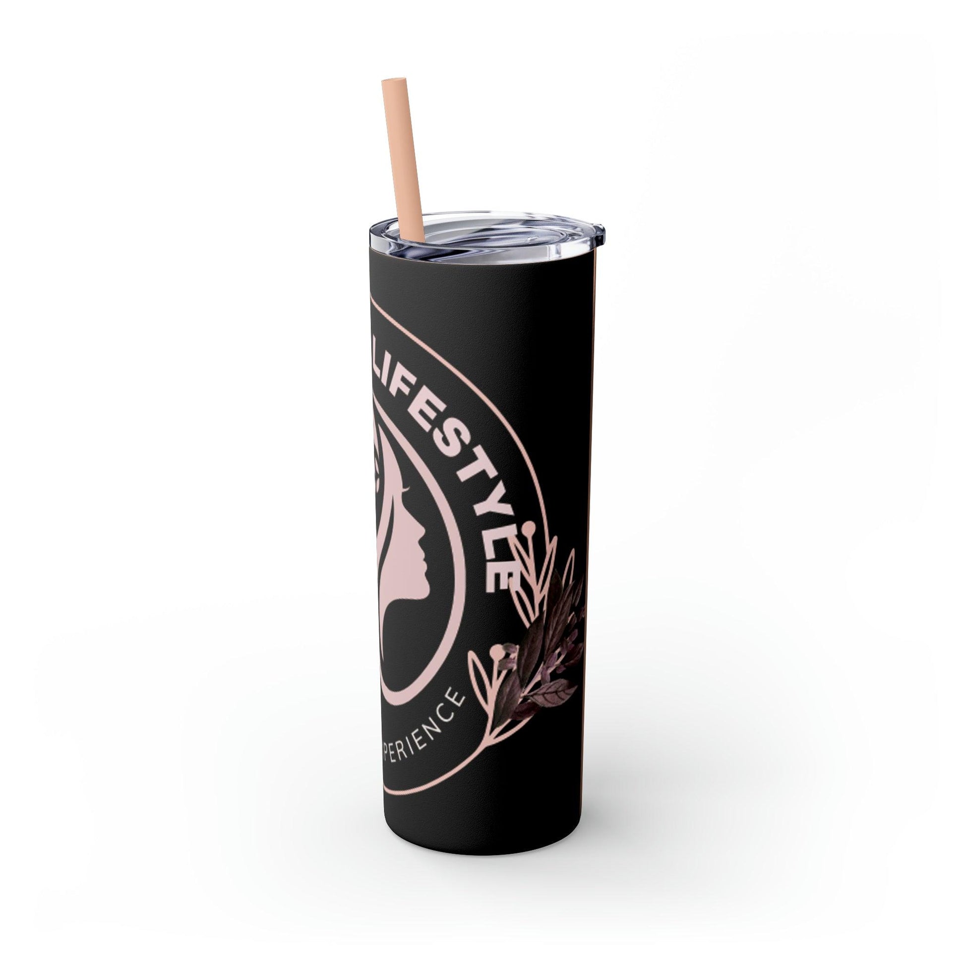 Coffeebre Lifestyle Skinny Tumbler with Straw, 20oz - COFFEEBRE