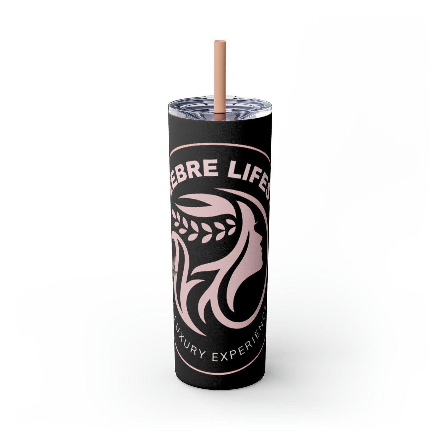 Coffeebre Lifestyle Skinny Tumbler with Straw, 20oz - COFFEEBRE