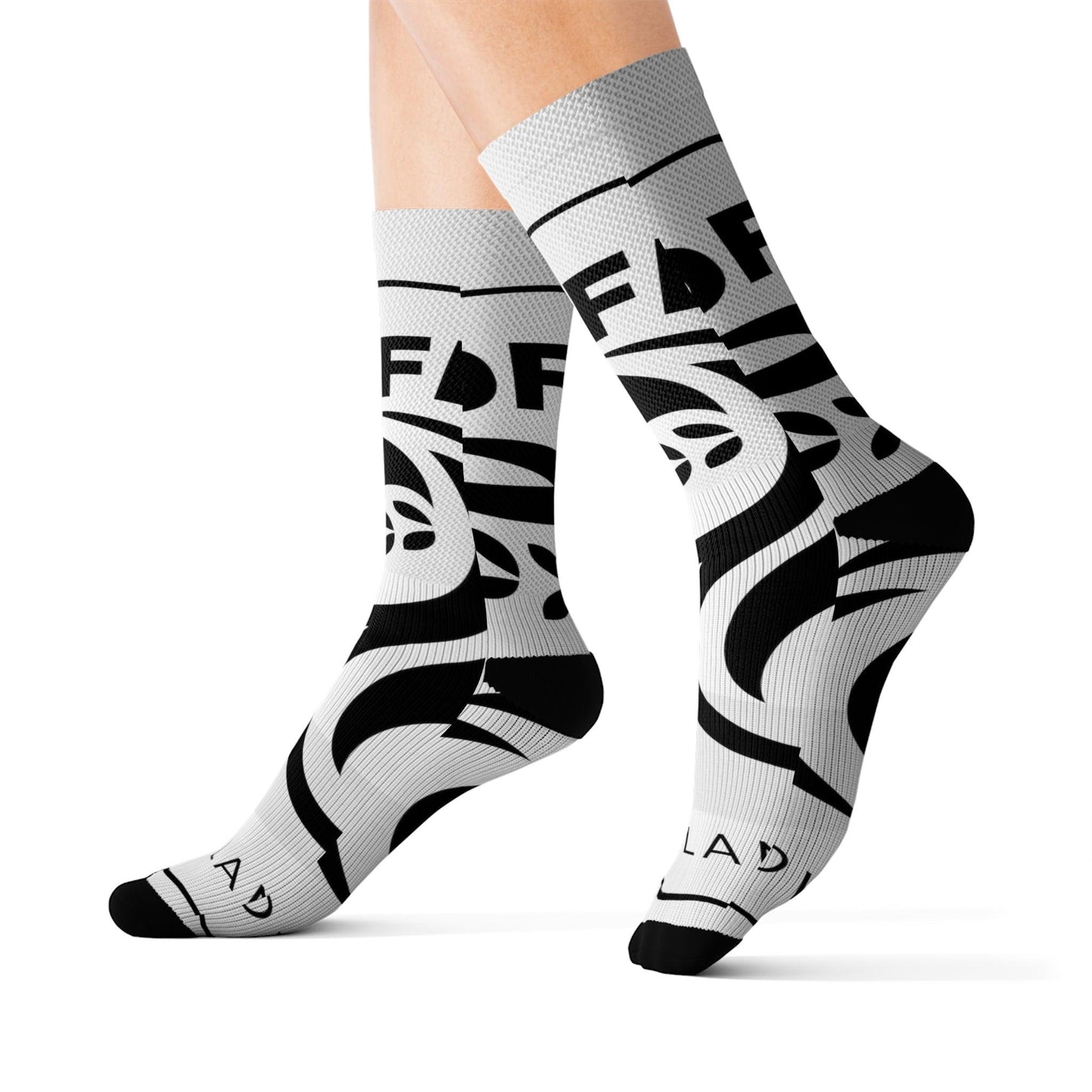 Coffeebre Lifestyle White and Black Socks - COFFEEBRE