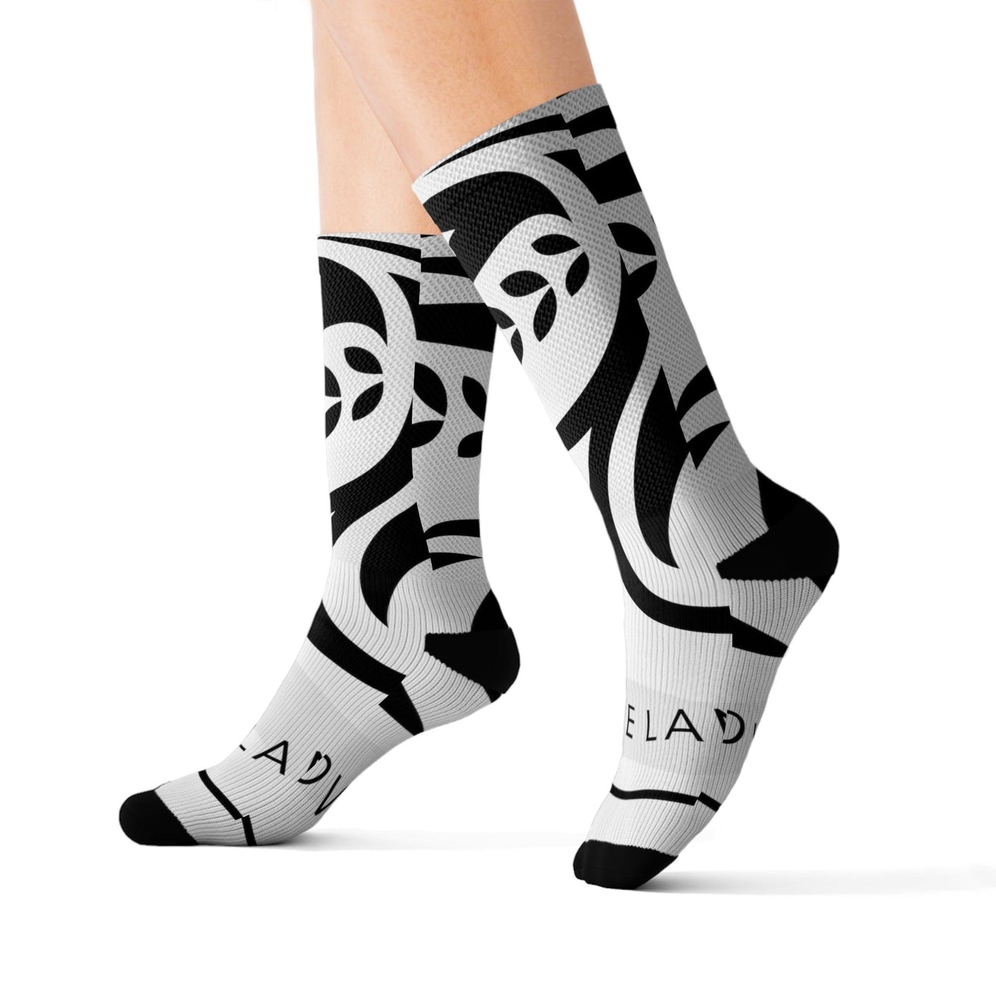 Coffeebre Lifestyle White and Black Socks - COFFEEBRE