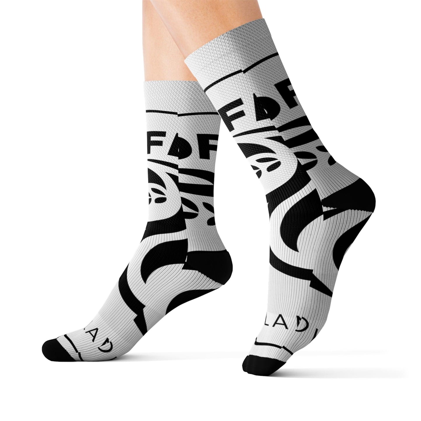 Coffeebre Lifestyle White and Black Socks - COFFEEBRE