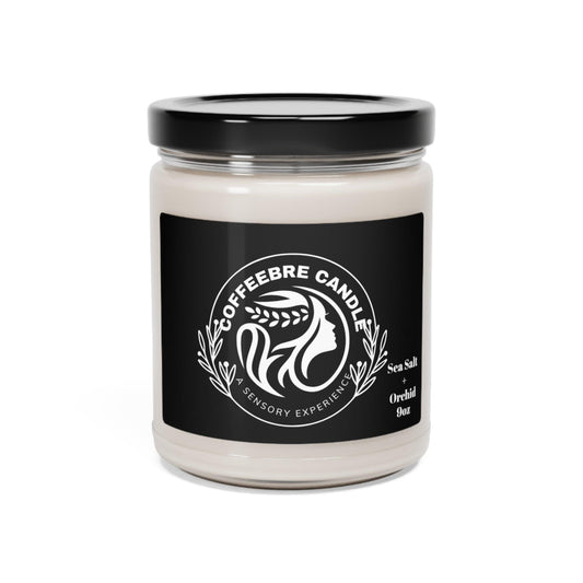 Coffeebre Luxury Sea Salt + Orchid Scented Soy Candle, 9oz - COFFEEBRE
