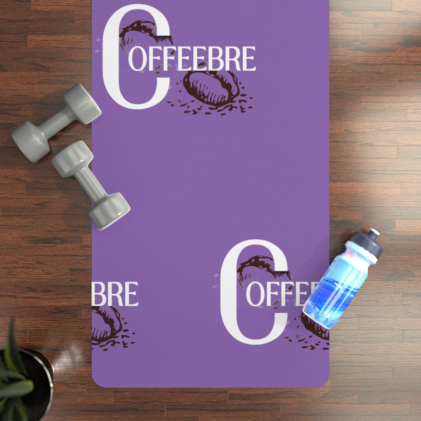 Coffeebre Purple Rubber Yoga Mat - COFFEEBRE