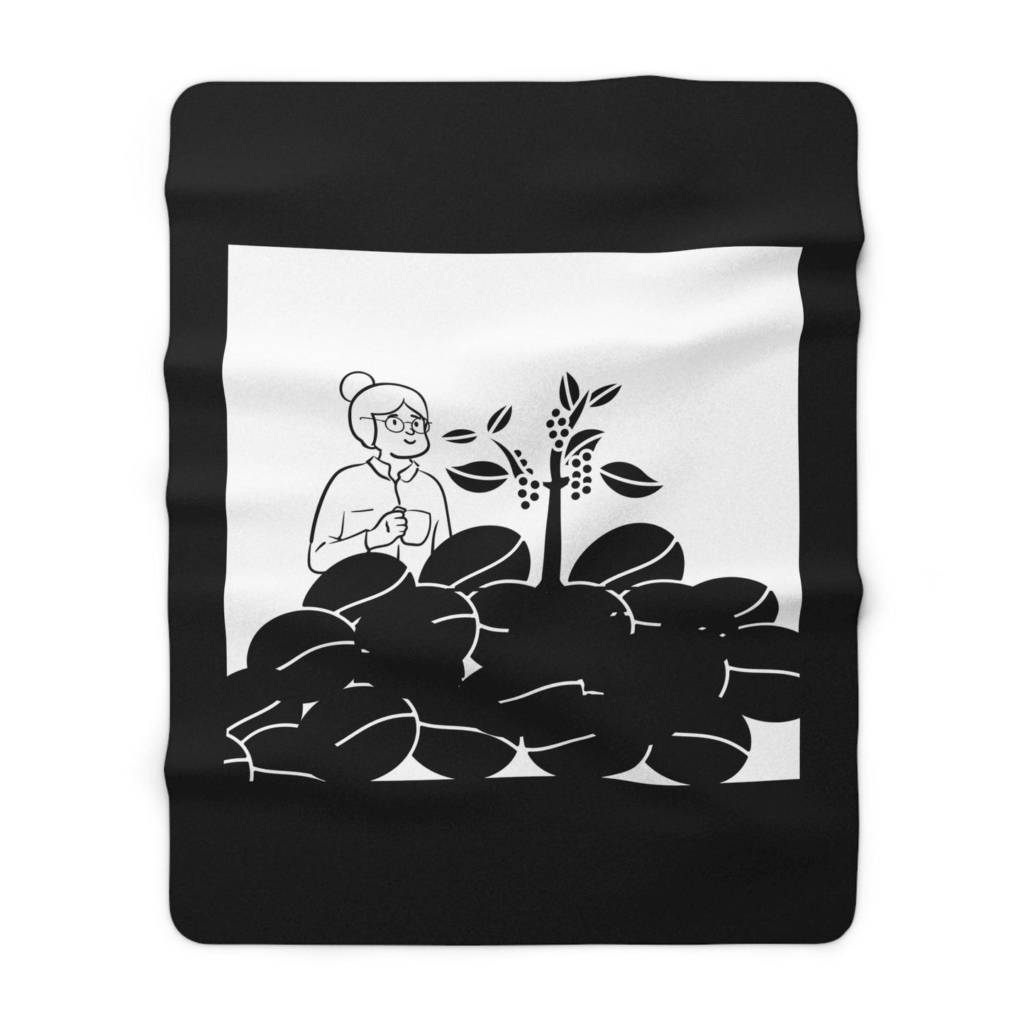 Coffeebre Sherpa Fleece Coffee Blanket Gift - COFFEEBRE