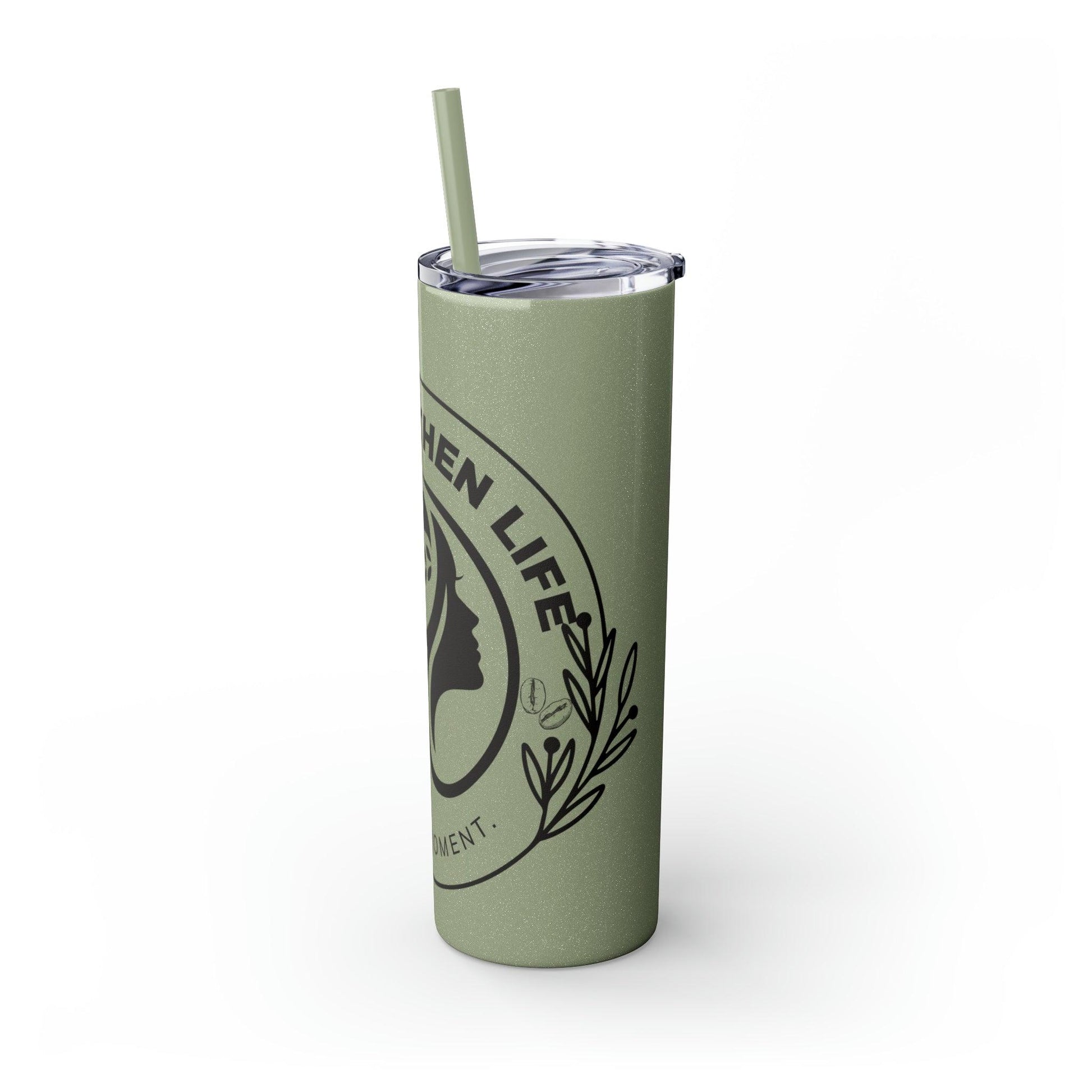 Coffeebre Skinny Coffee Tumbler with Straw, 20oz - COFFEEBRE