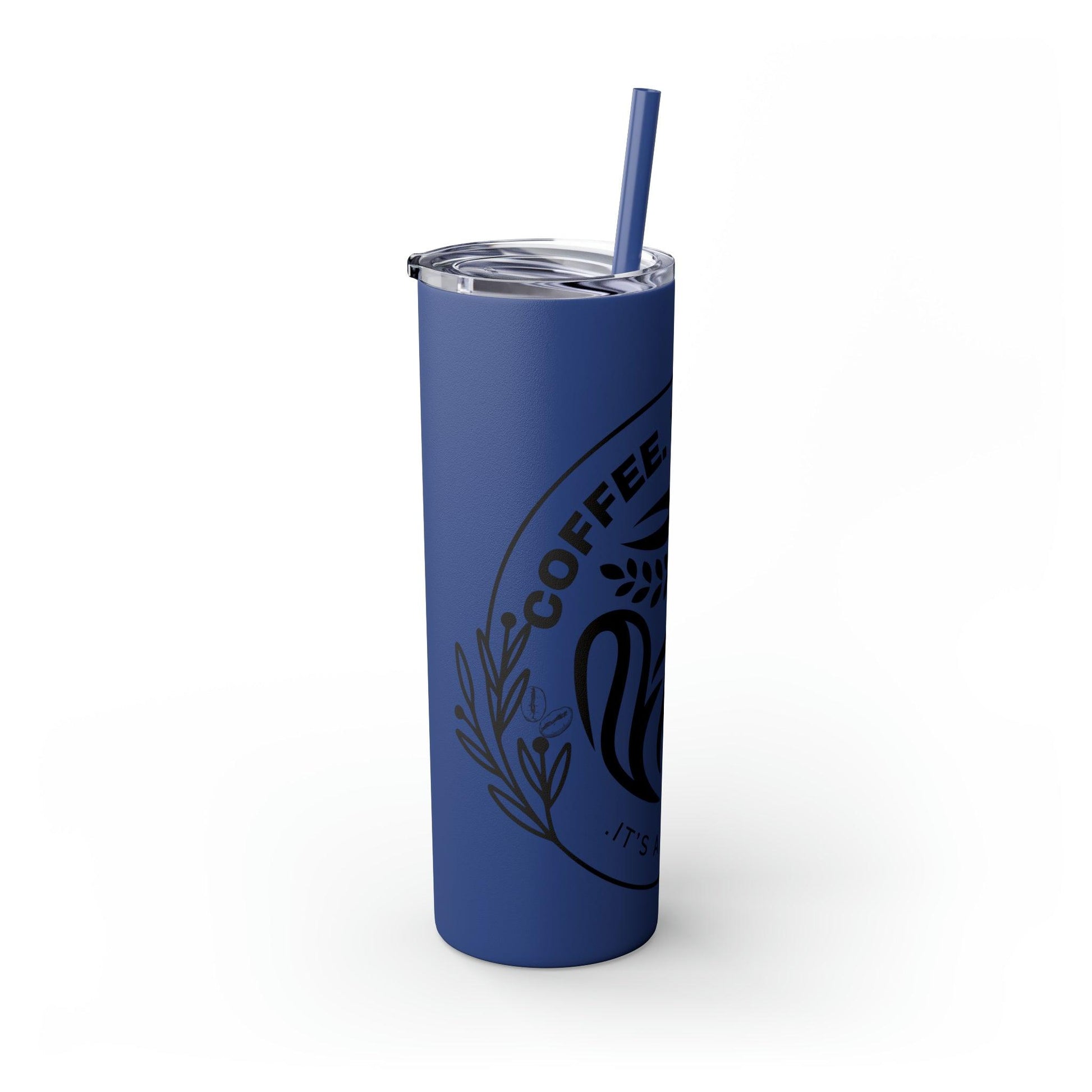 Coffeebre Skinny Coffee Tumbler with Straw, 20oz - COFFEEBRE