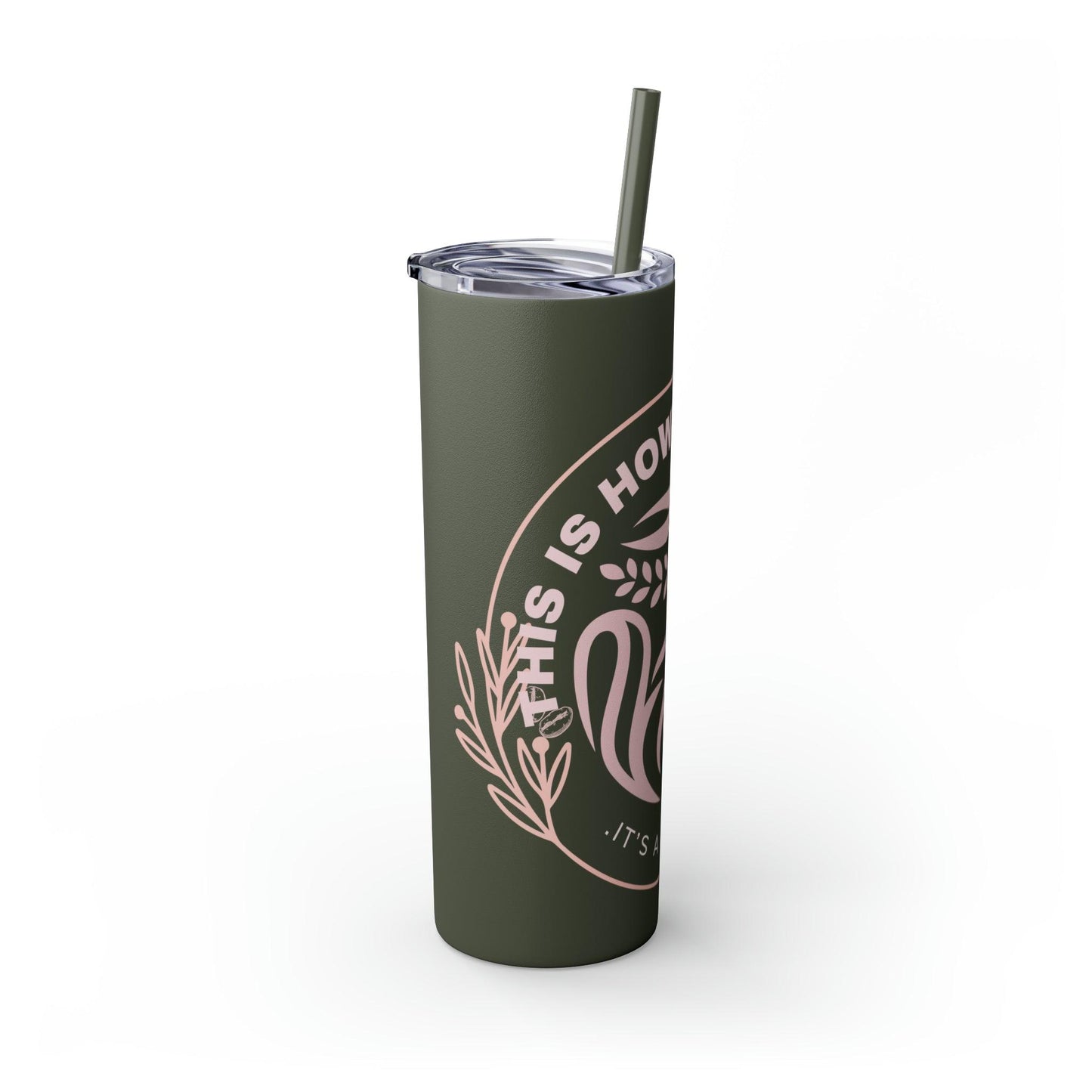 Coffeebre Skinny Latte Tumbler with Straw, 20oz - COFFEEBRE