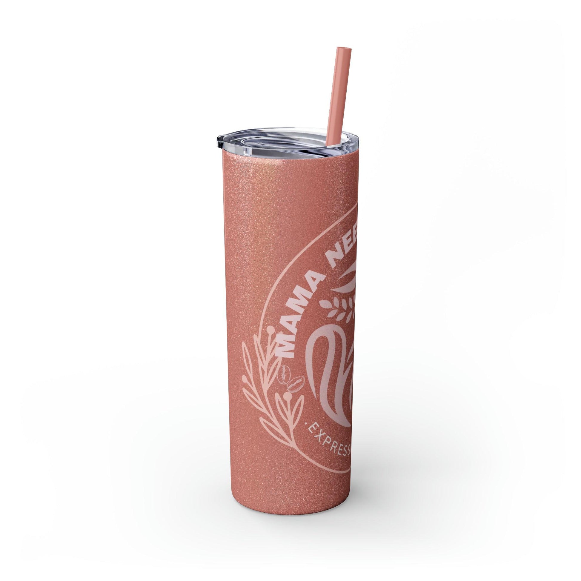 Coffeebre Skinny Mama Needs Coffee Tumbler with Straw, 20oz - COFFEEBRE