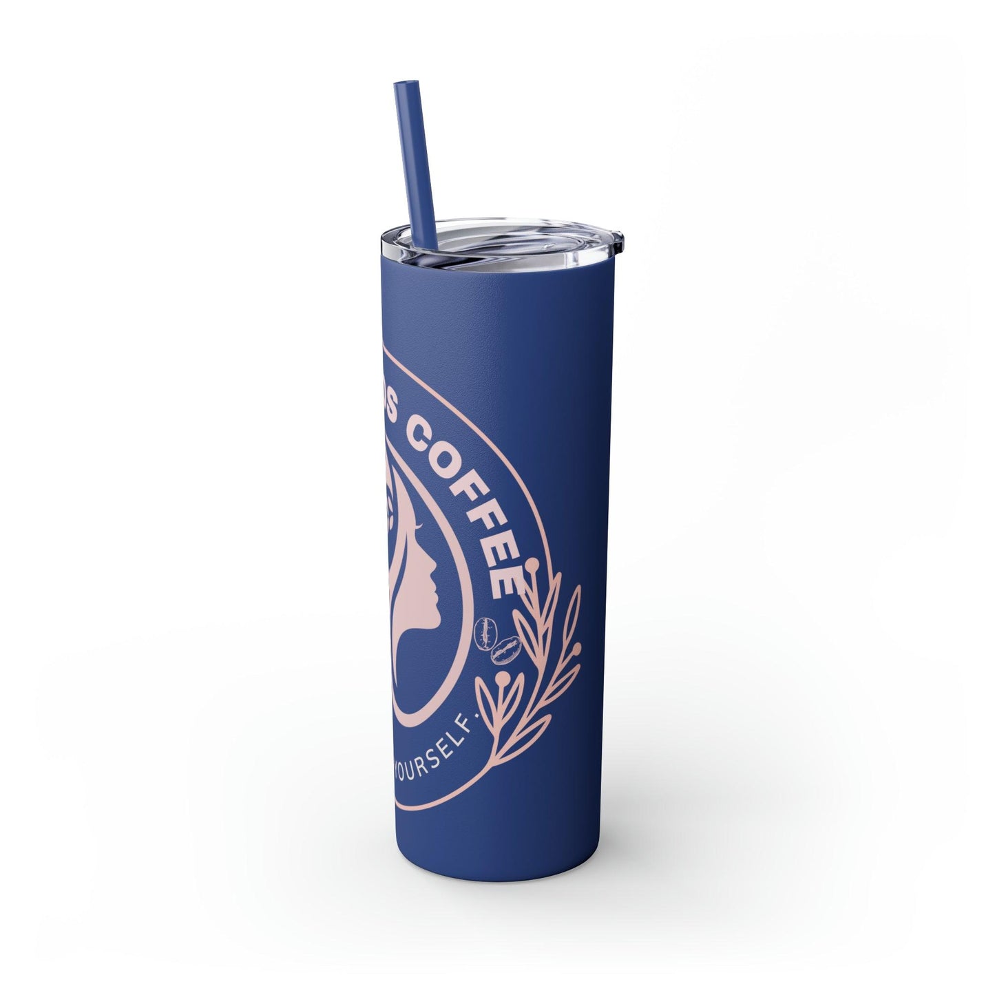 Coffeebre Skinny Mama Needs Coffee Tumbler with Straw, 20oz - COFFEEBRE