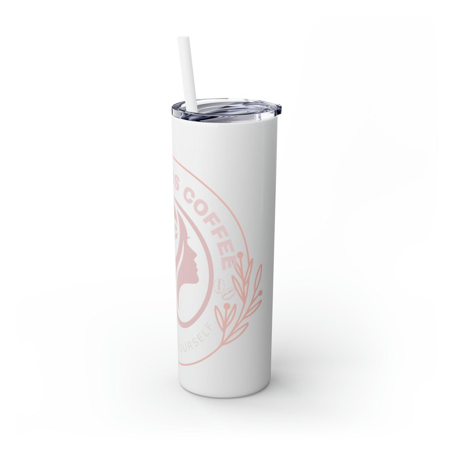 Coffeebre Skinny Mama Needs Coffee Tumbler with Straw, 20oz - COFFEEBRE