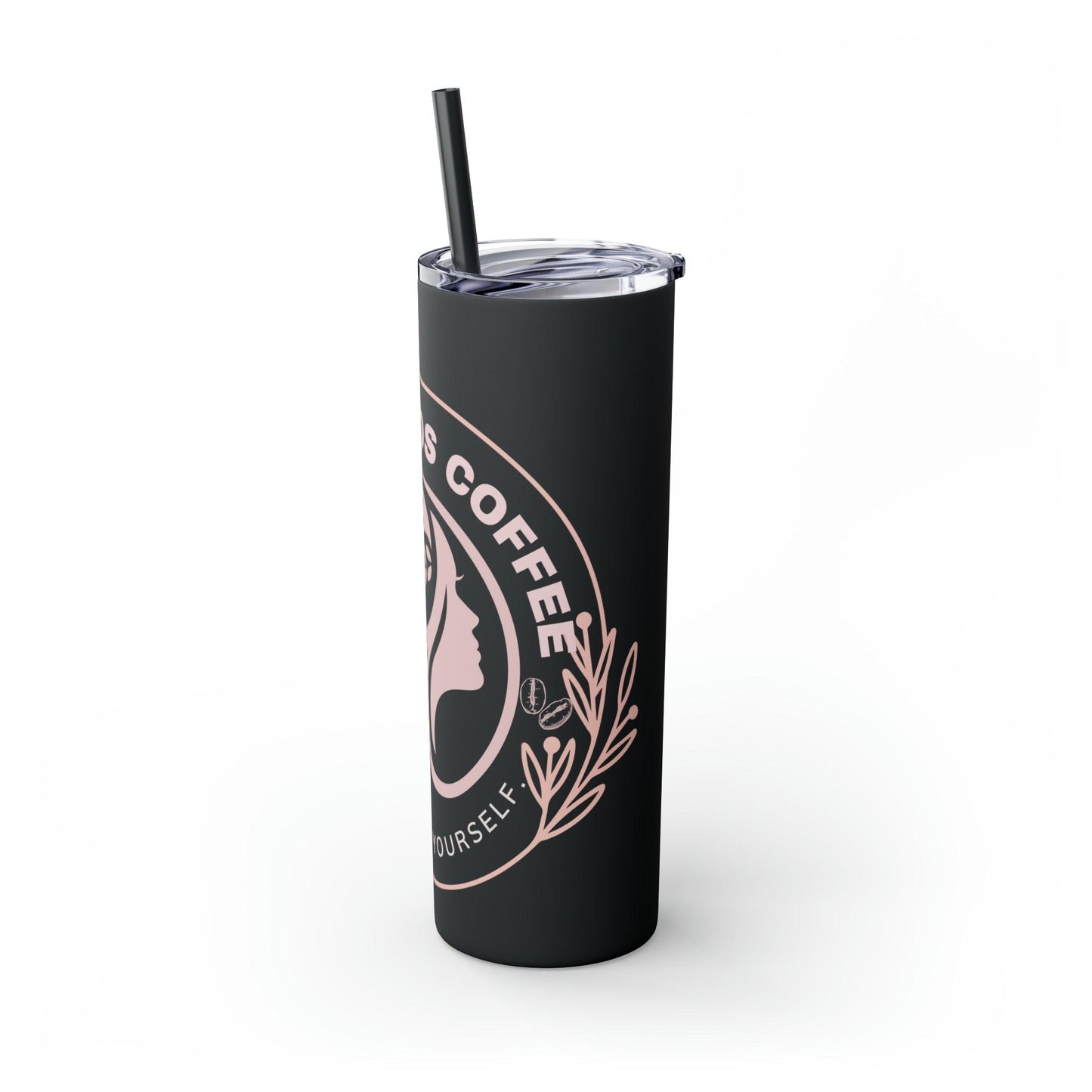 Coffeebre Skinny Mama Needs Coffee Tumbler with Straw, 20oz - COFFEEBRE