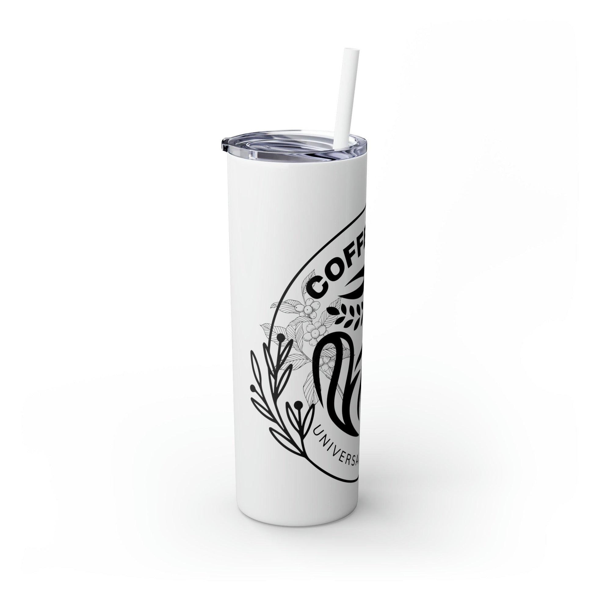 Coffeebre Skinny Travel Tumbler with Straw, 20oz - COFFEEBRE