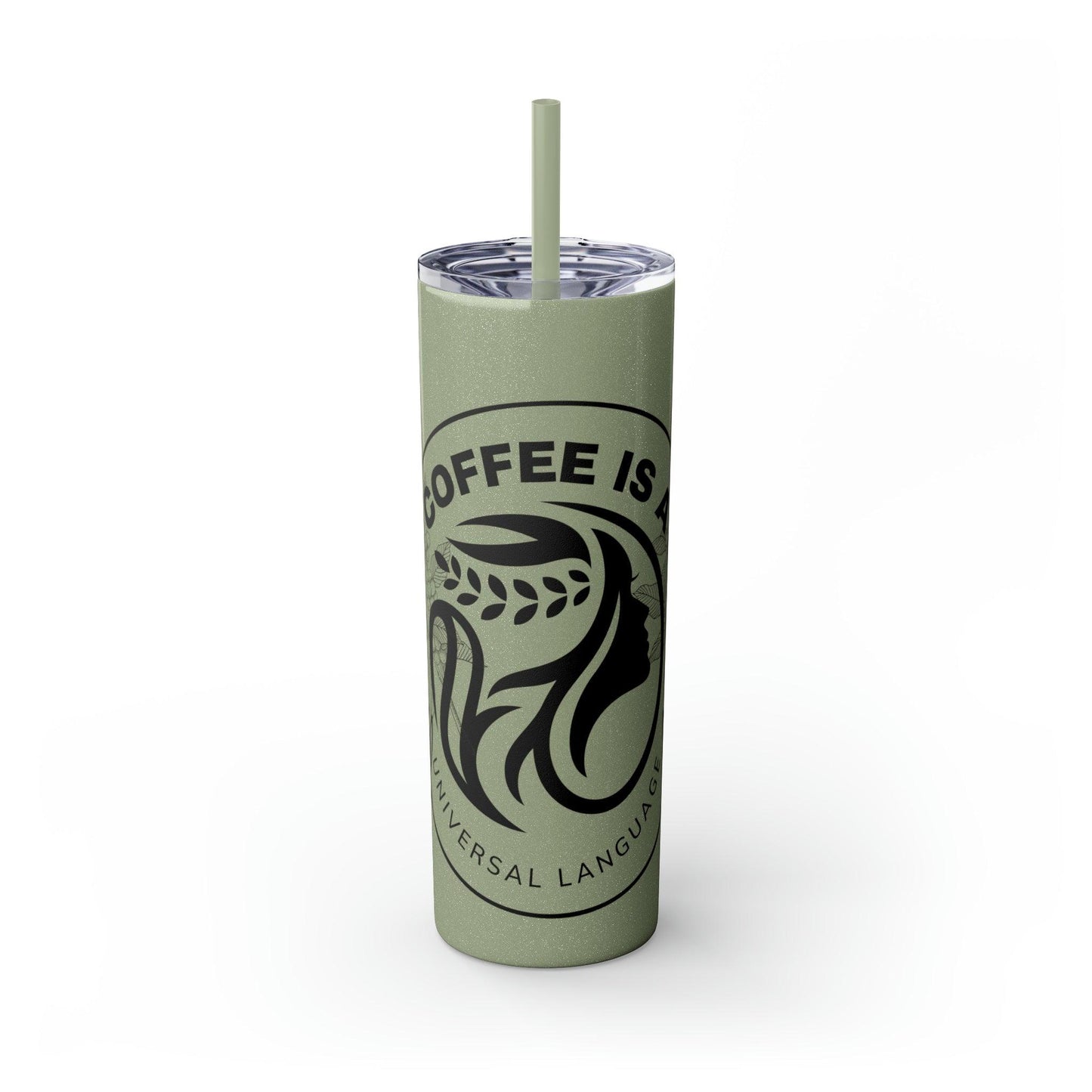 Coffeebre Skinny Travel Tumbler with Straw, 20oz - COFFEEBRE