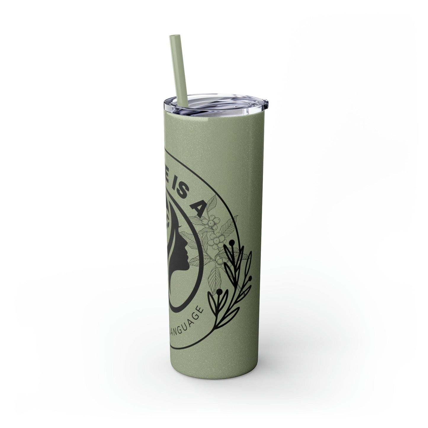 Coffeebre Skinny Travel Tumbler with Straw, 20oz - COFFEEBRE