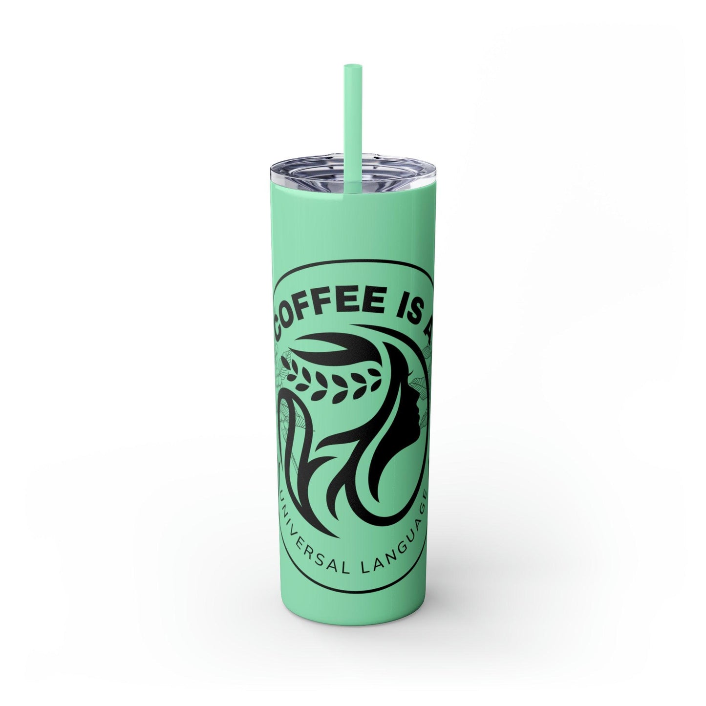 Coffeebre Skinny Travel Tumbler with Straw, 20oz - COFFEEBRE