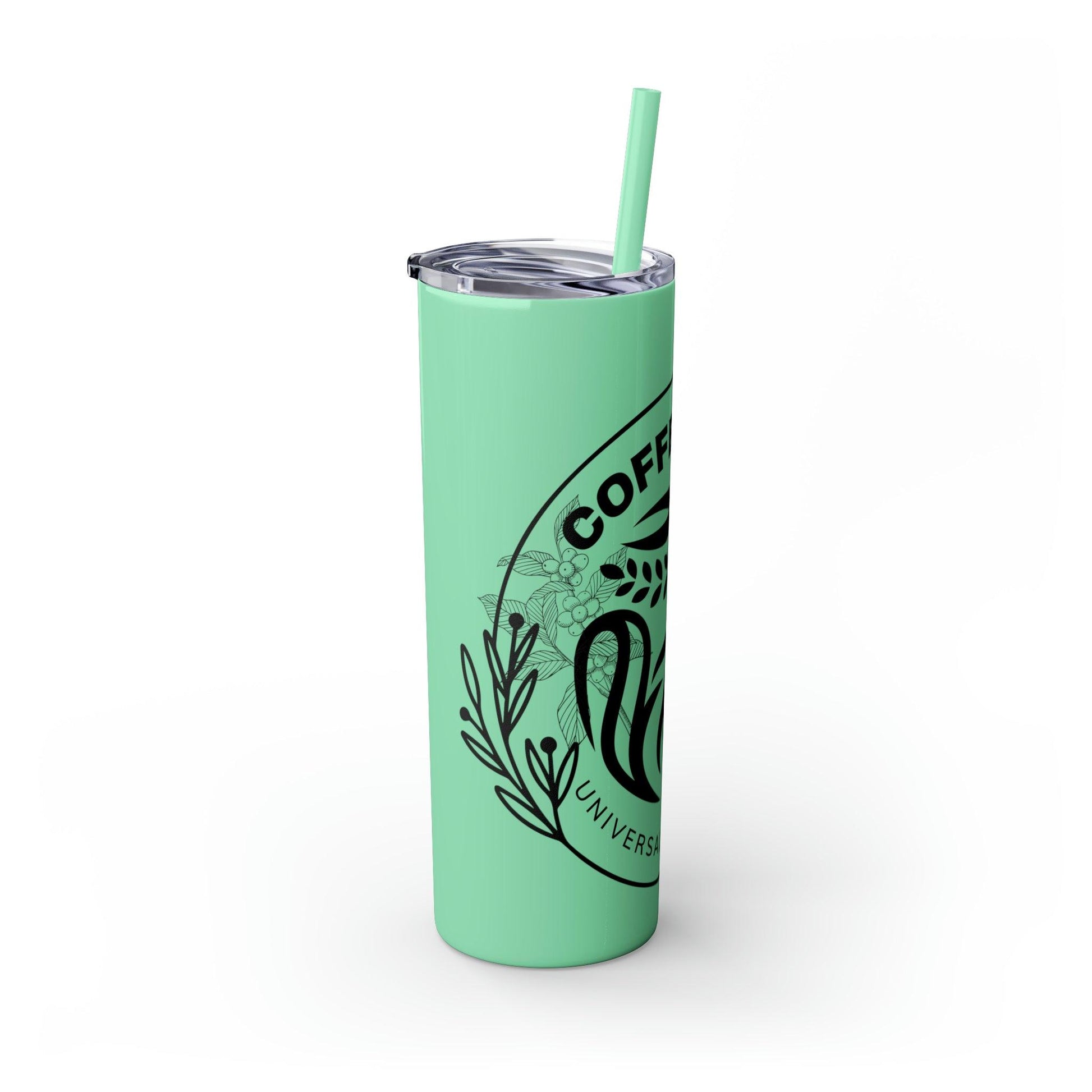 Coffeebre Skinny Travel Tumbler with Straw, 20oz - COFFEEBRE