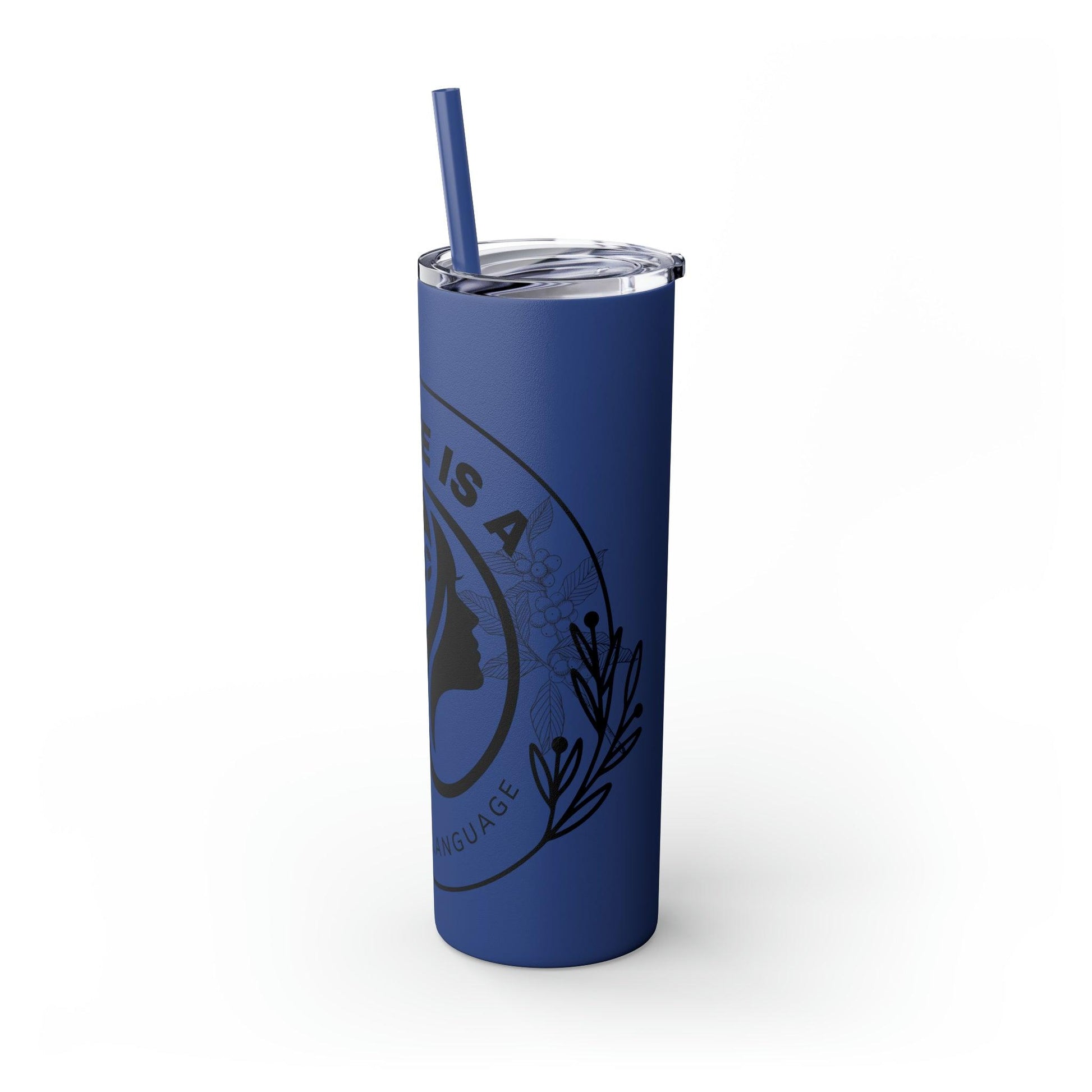 Coffeebre Skinny Travel Tumbler with Straw, 20oz - COFFEEBRE