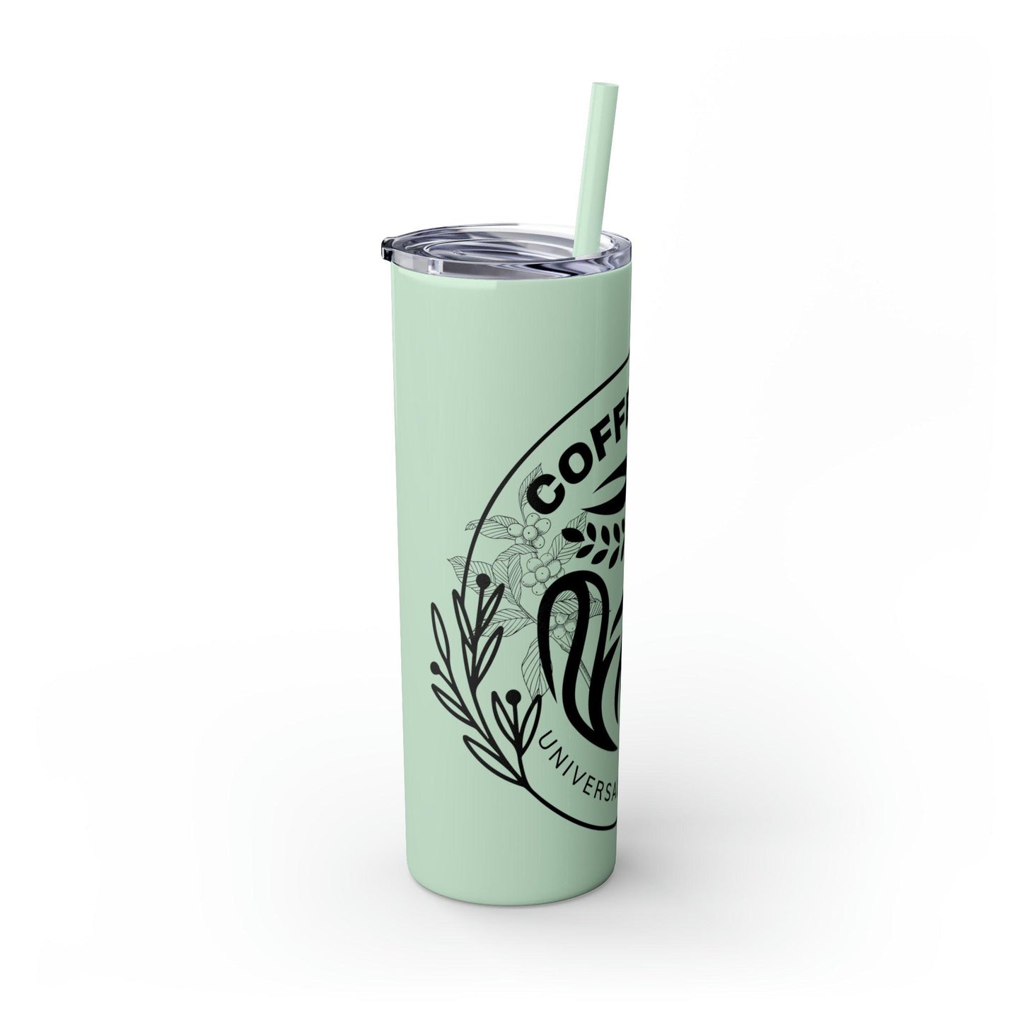 Coffeebre Skinny Travel Tumbler with Straw, 20oz - COFFEEBRE